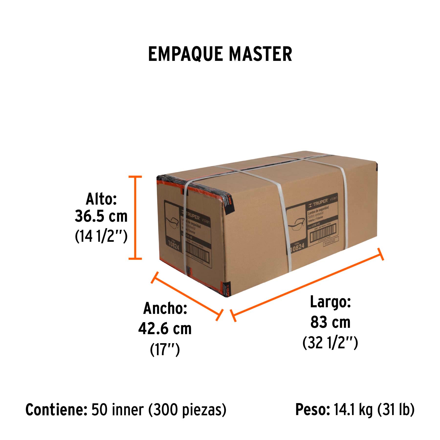 Lentes de seguridad ligeros, mica interior-exterior, Vision