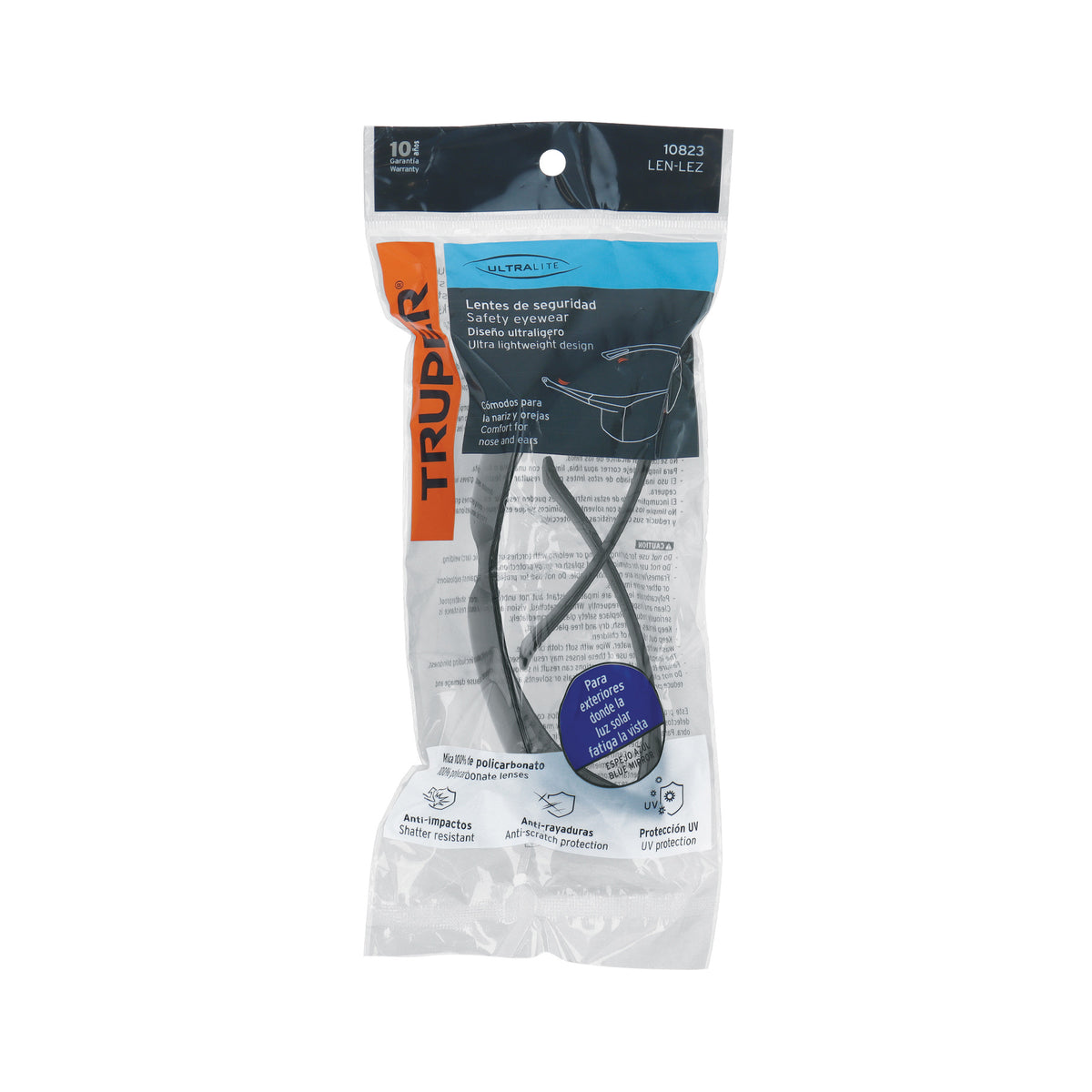 Lentes de seguridad, mica espejo azul, Ultralite