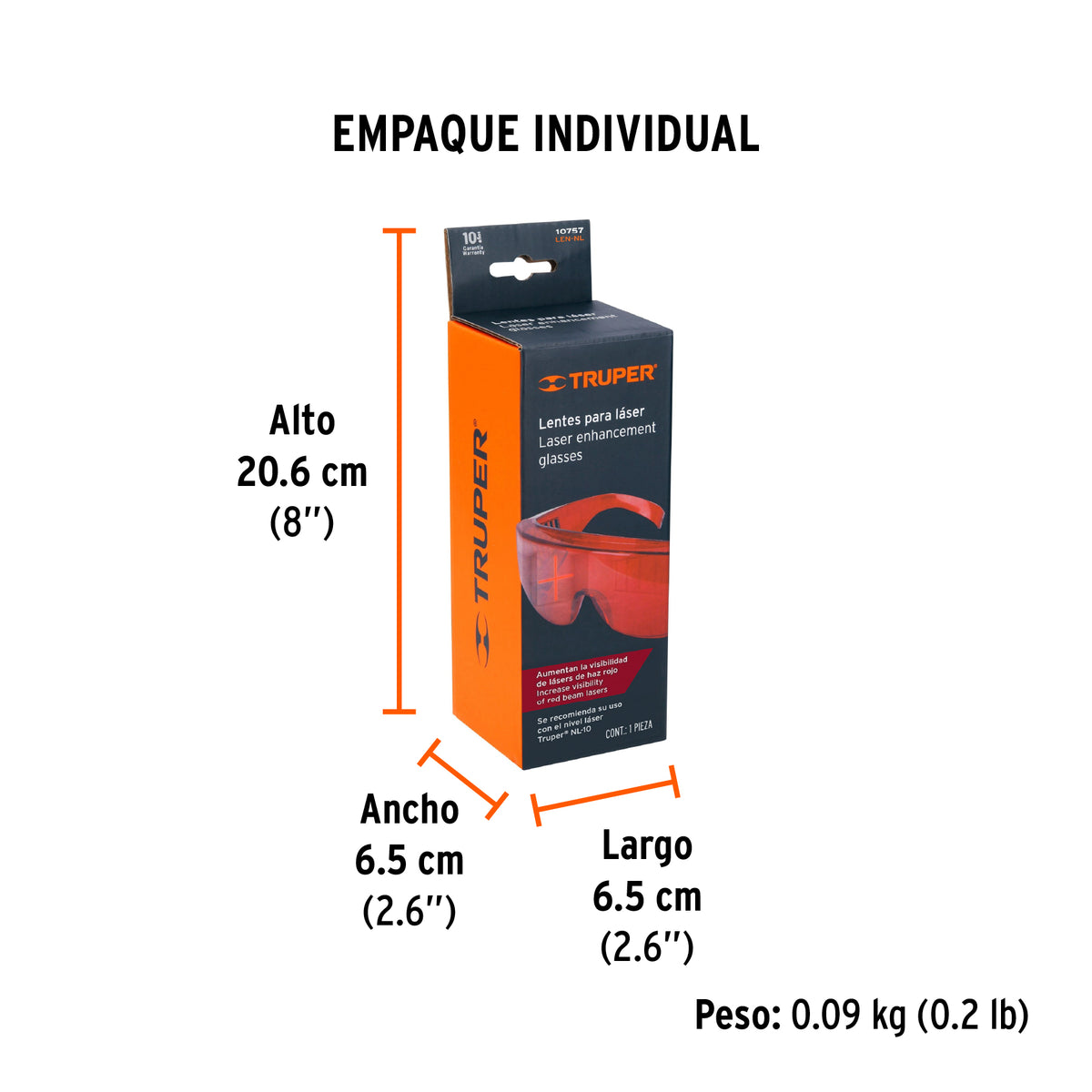 Lentes de seguridad para nivel laser