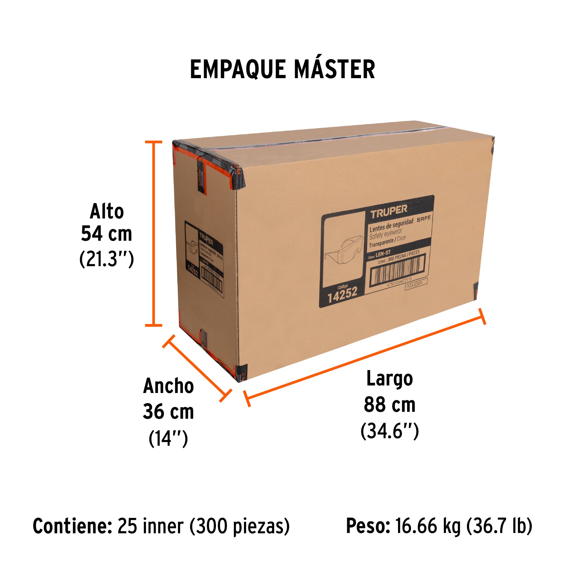 Lentes de seguridad, mica transparente, Safe