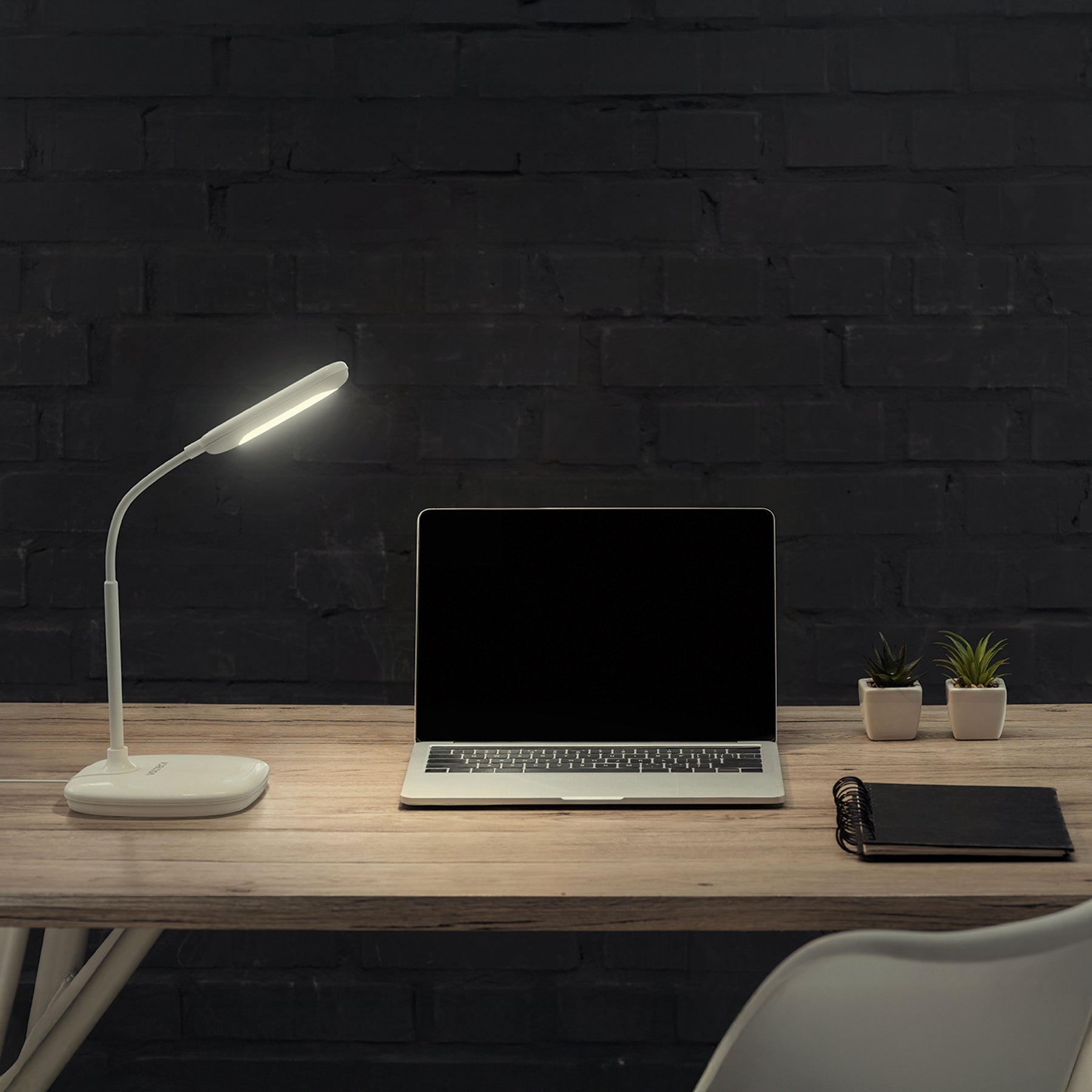 Lámpara de escritorio, blanca, 5W, BF, LED
