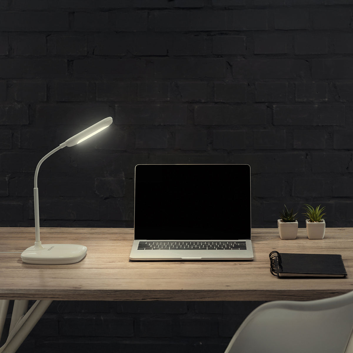Lámpara de escritorio, blanca, 5W, BF, LED