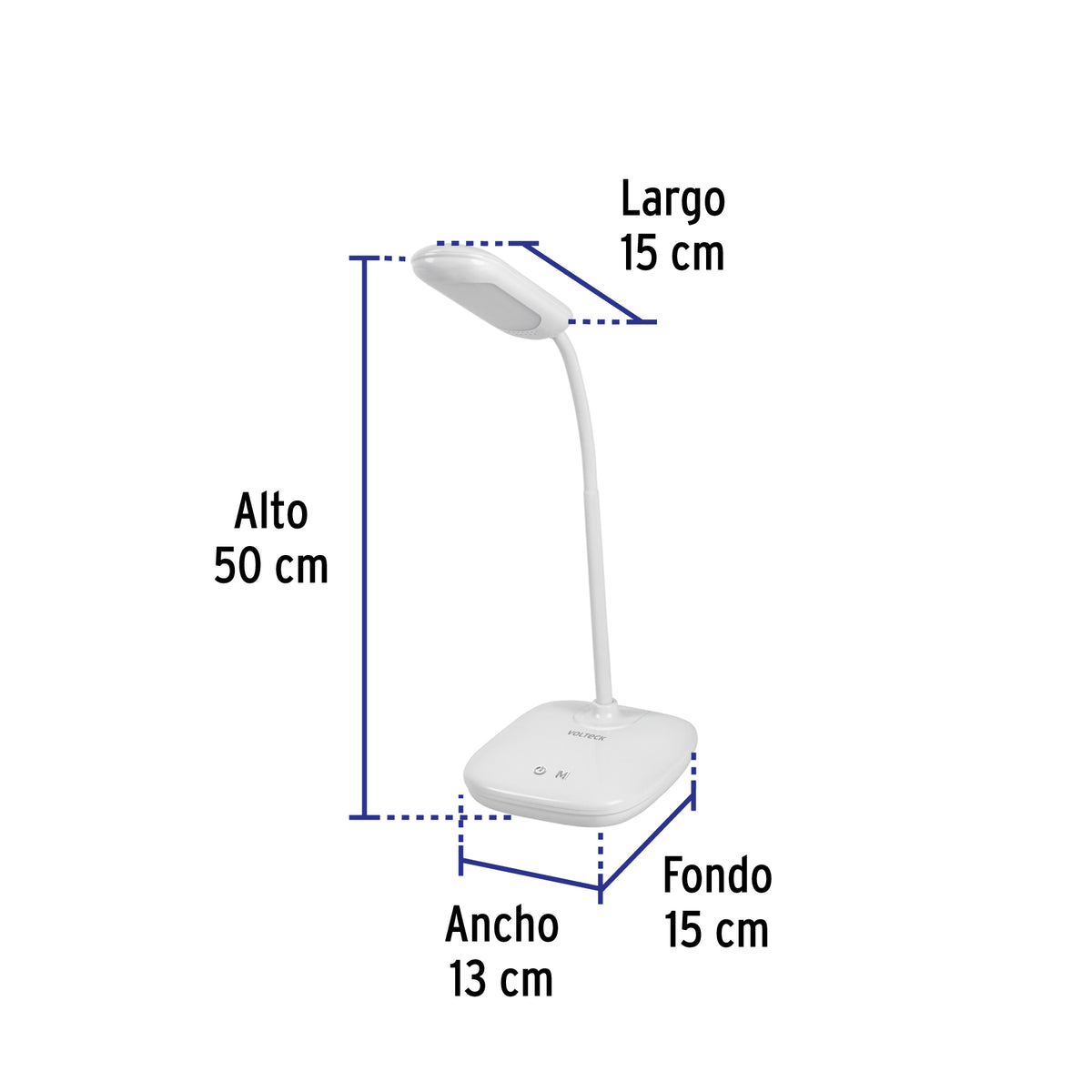 Lámpara de escritorio, blanca, 5W, BF, LED