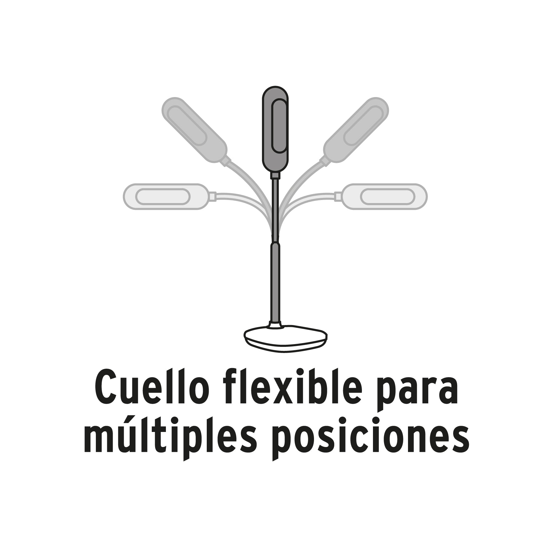 Lámpara de escritorio, blanca, 5W, BF, LED