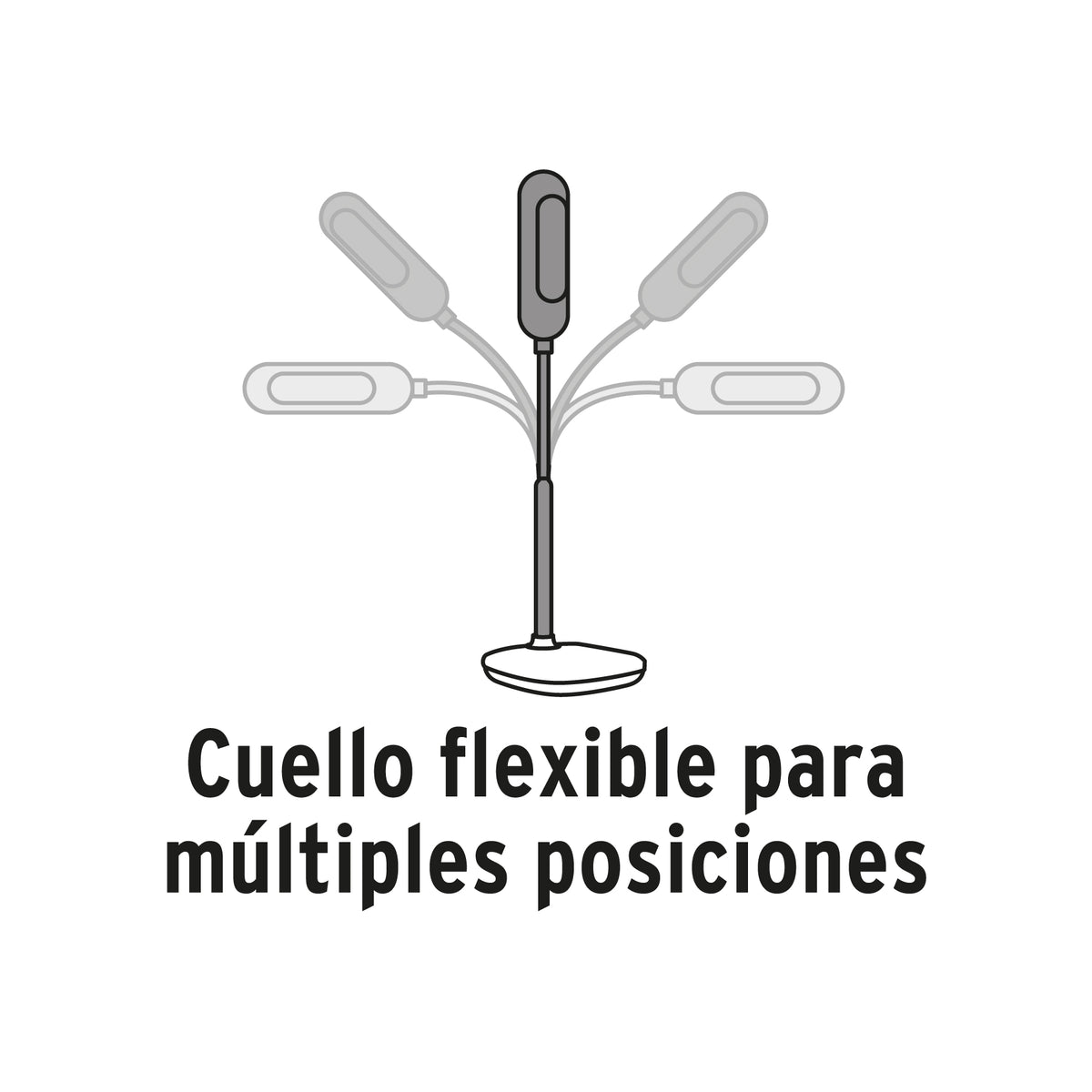 Lámpara de escritorio, blanca, 5W, BF, LED