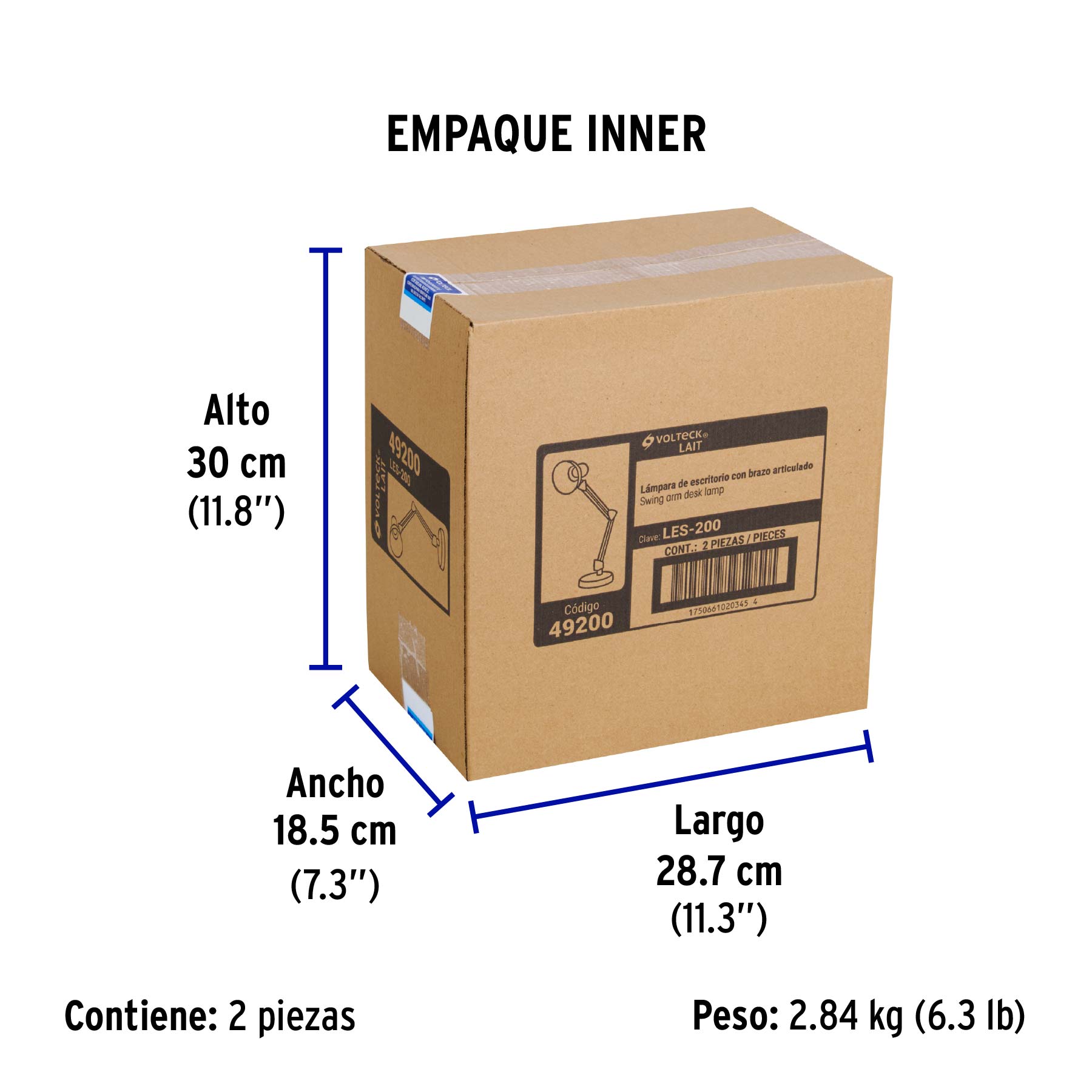 Lámpara de escritorio con brazo oscilante