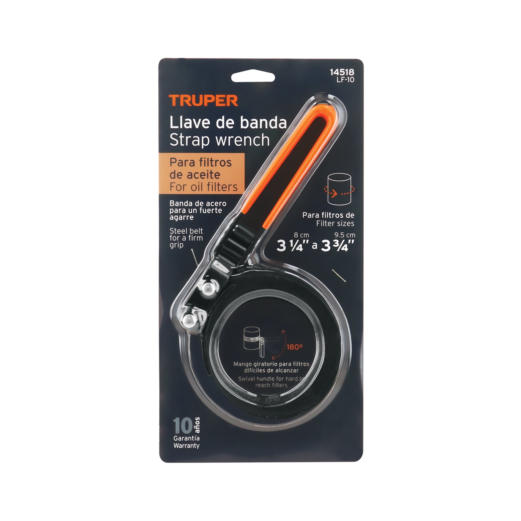 Llave de banda metálica, 3 3/4"