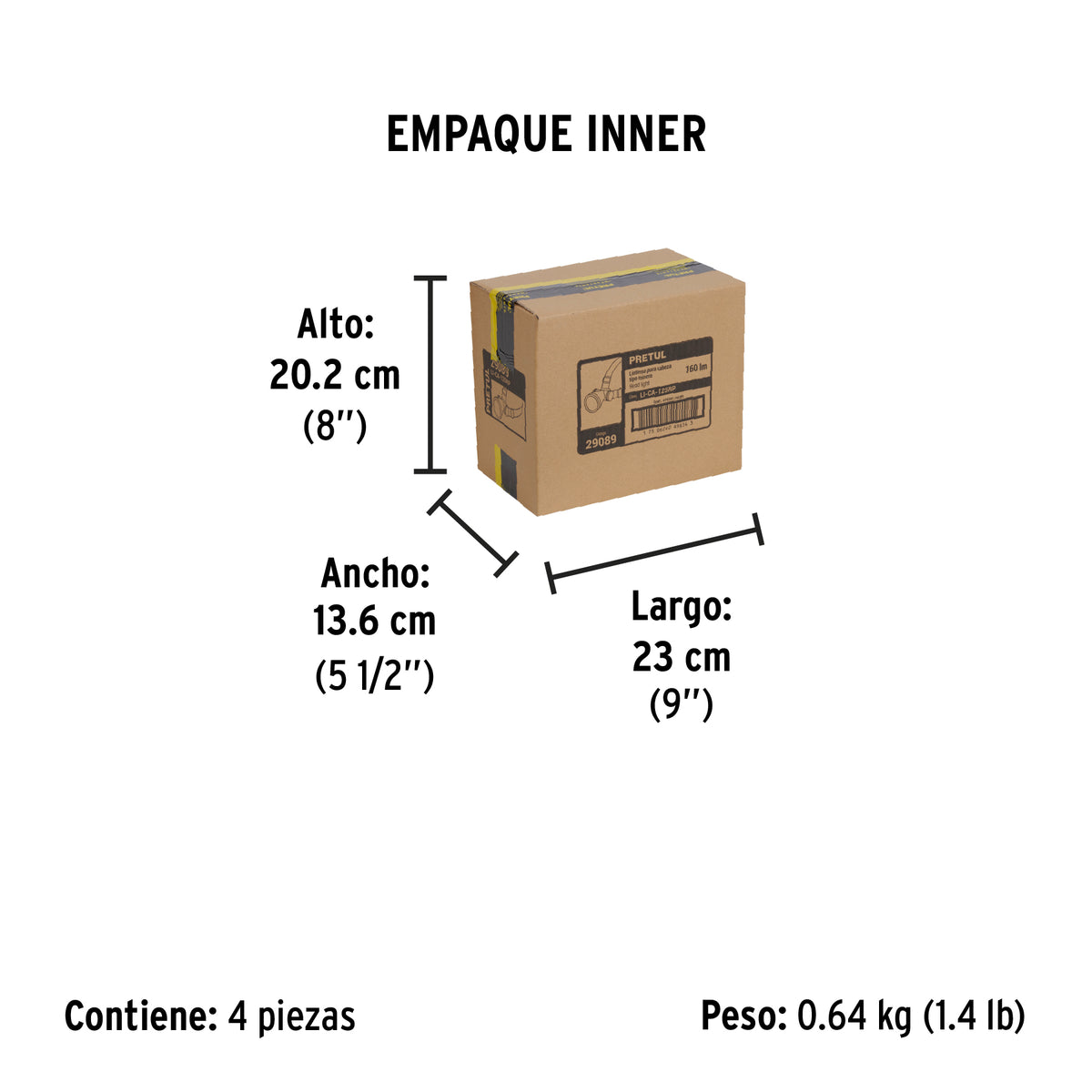 Linterna de minero 125 lm recargable, Pretul