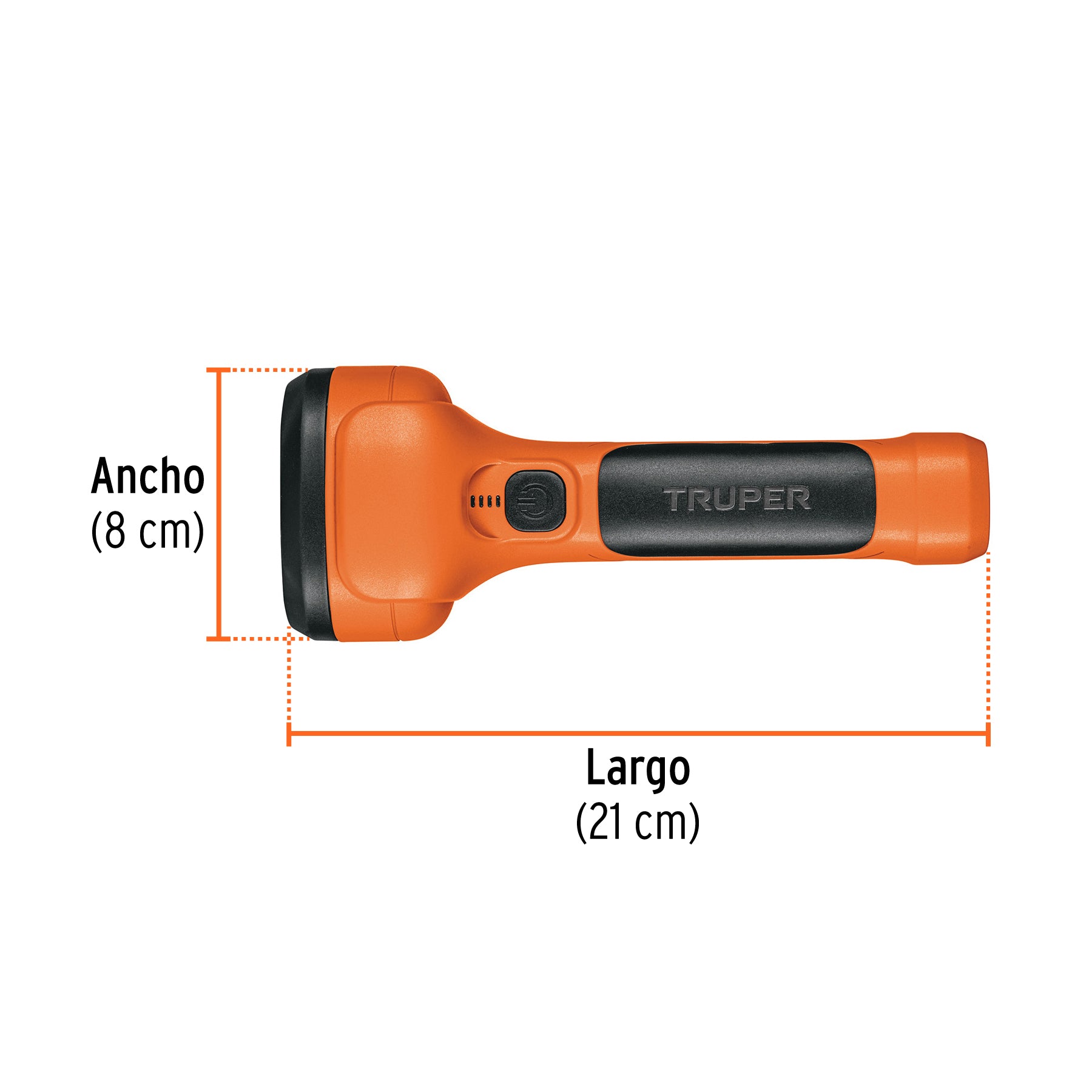 Linterna recargable de leds, 100 lúmenes