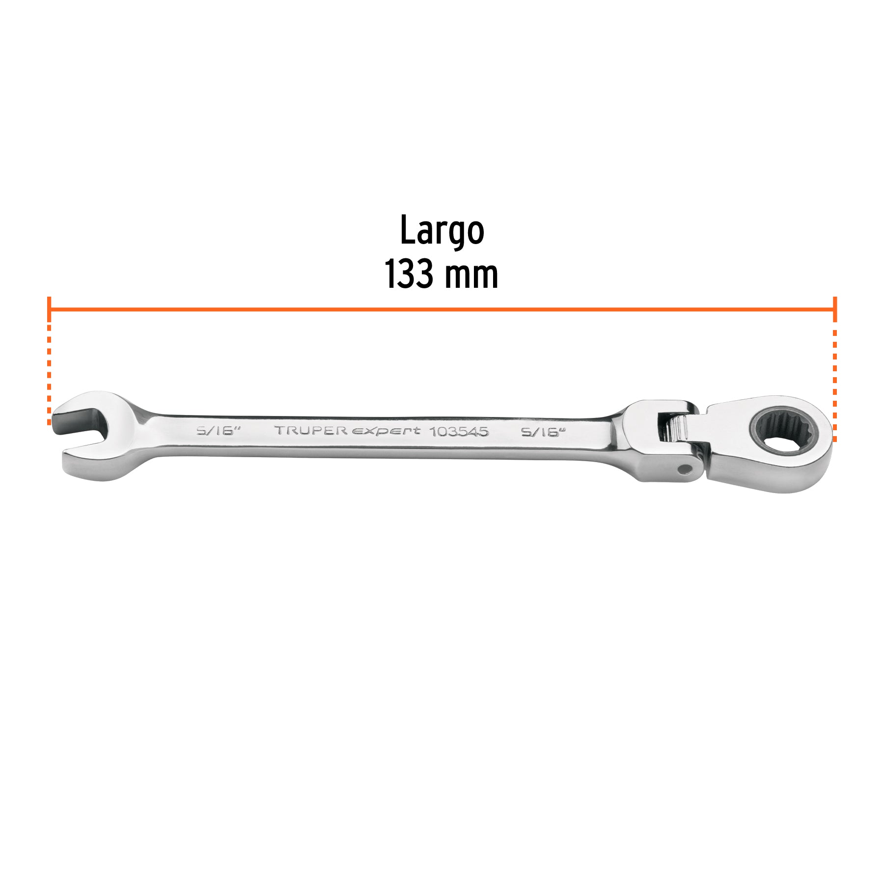 Llave combinada con matraca 5/16' flexible, Expert
