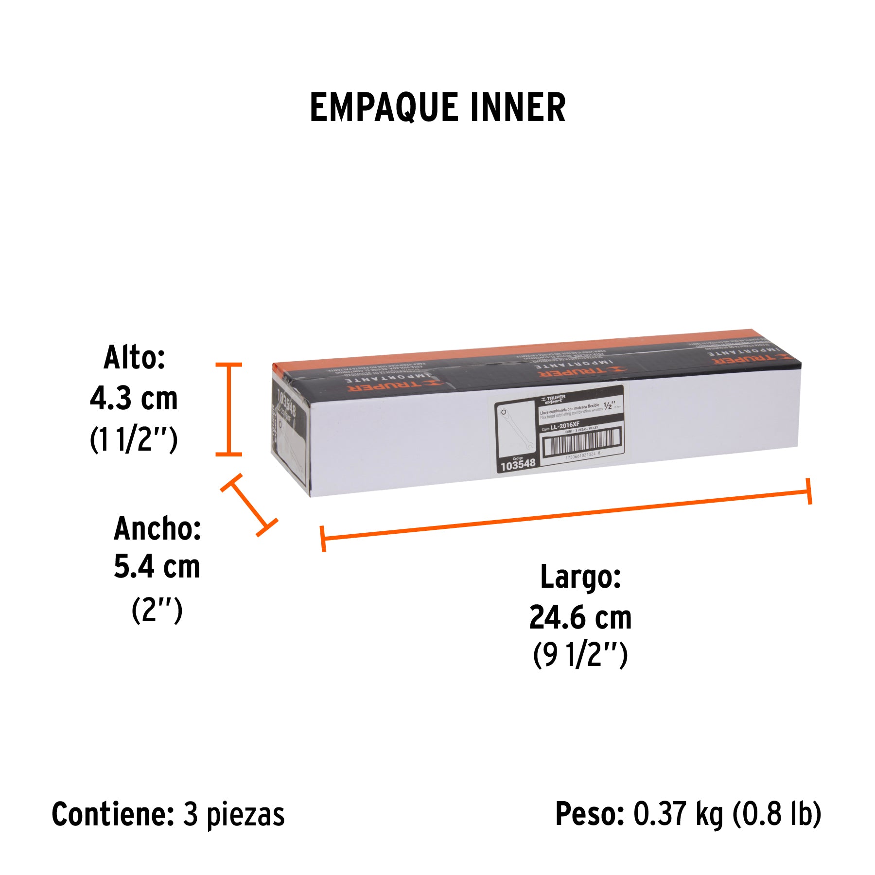 Llave combinada con matraca 1/2' flexible, Expert