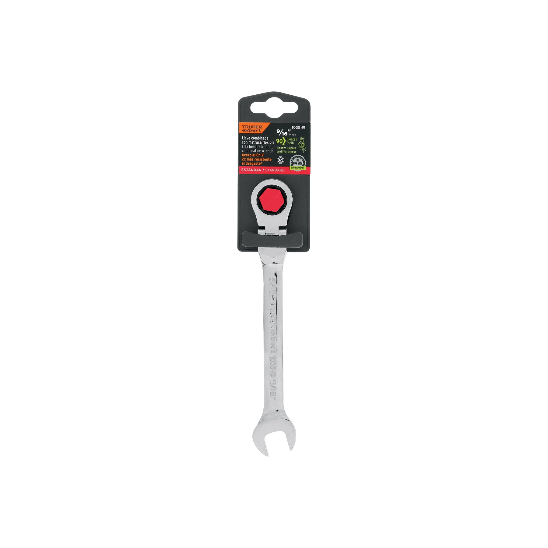Llave combinada con matraca 9/16' flexible, Expert