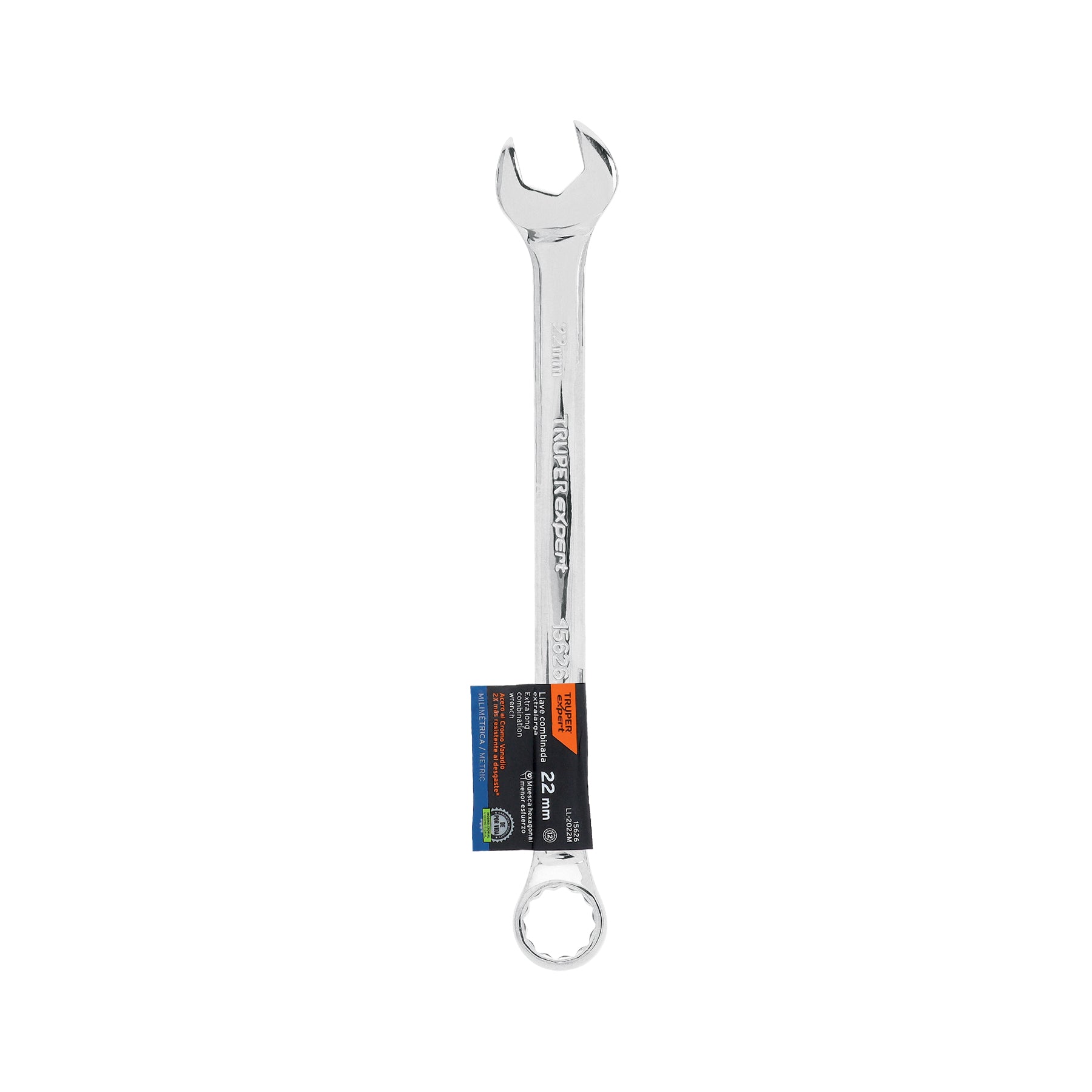 Llave combinada, extralarga, milimétrica, 22 x 316 mm