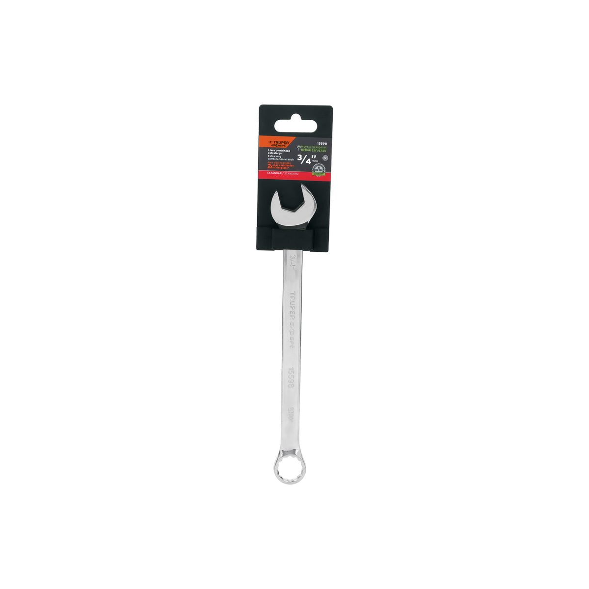 Llave combinada, extralarga, 3/4" x 278 mm