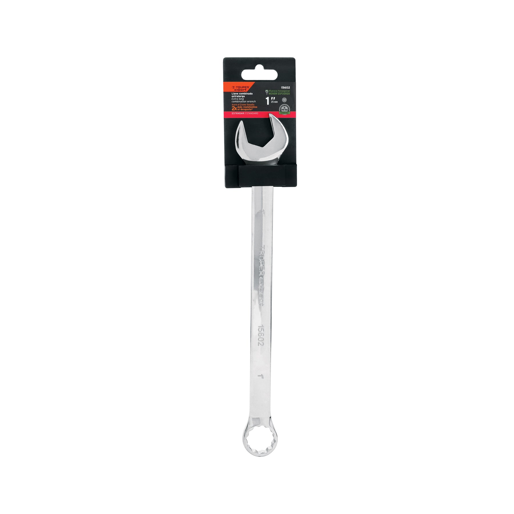 Llave combinada, extralarga, 1" x 355 mm