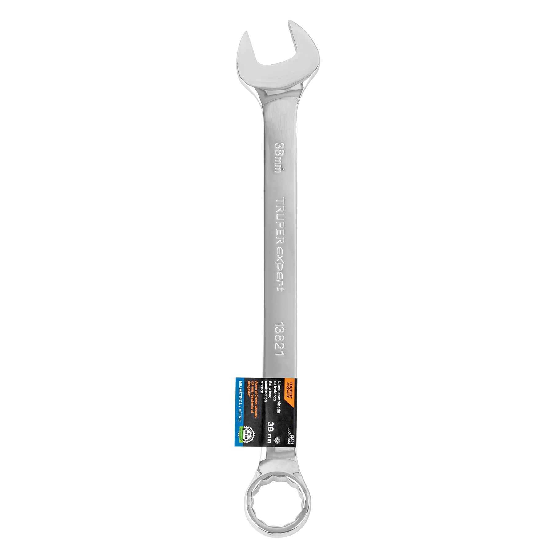 Llave combinada, extralarga, milimétrica, 38 x 510 mm