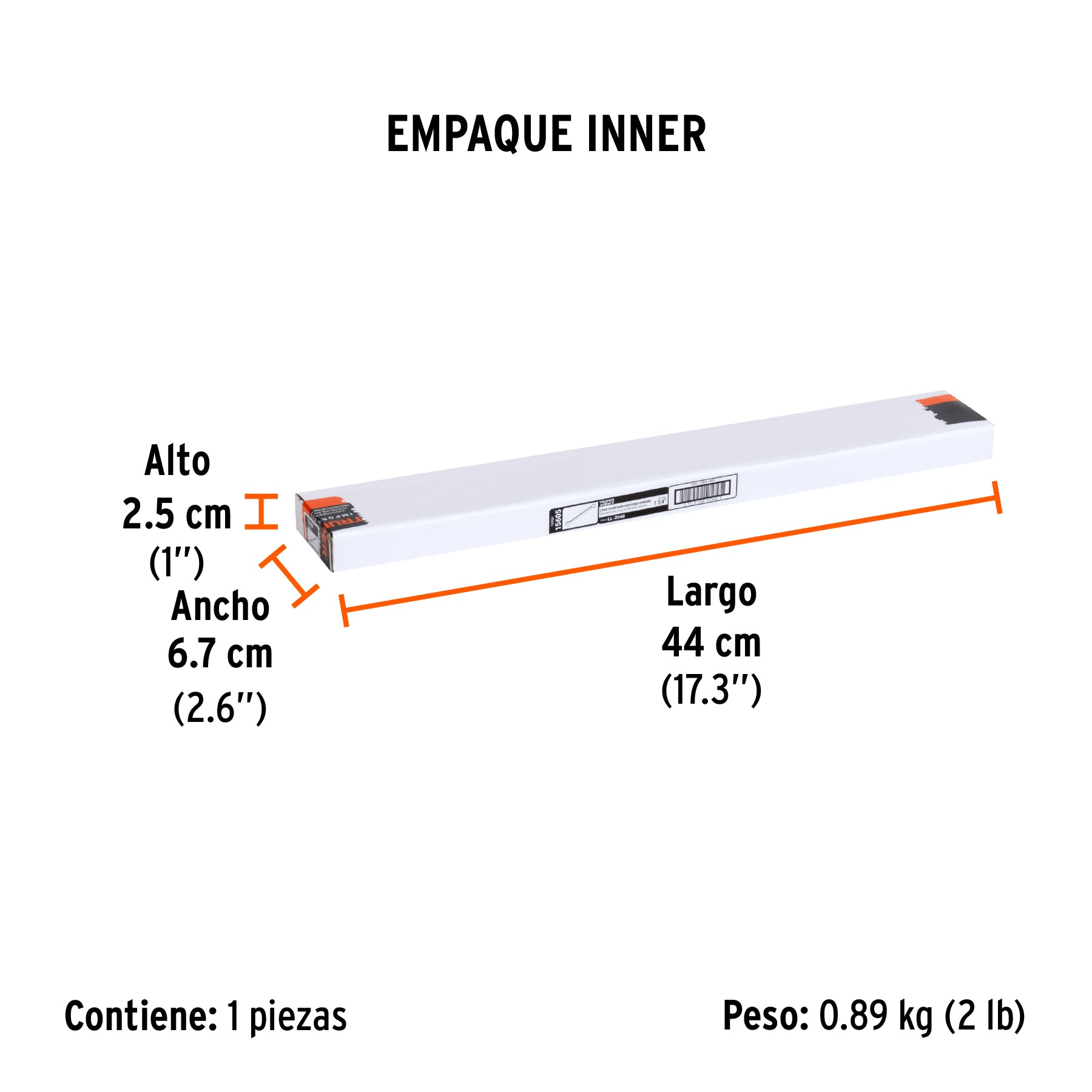 Llave combinada, extralarga, 1-1/4" x 428 mm