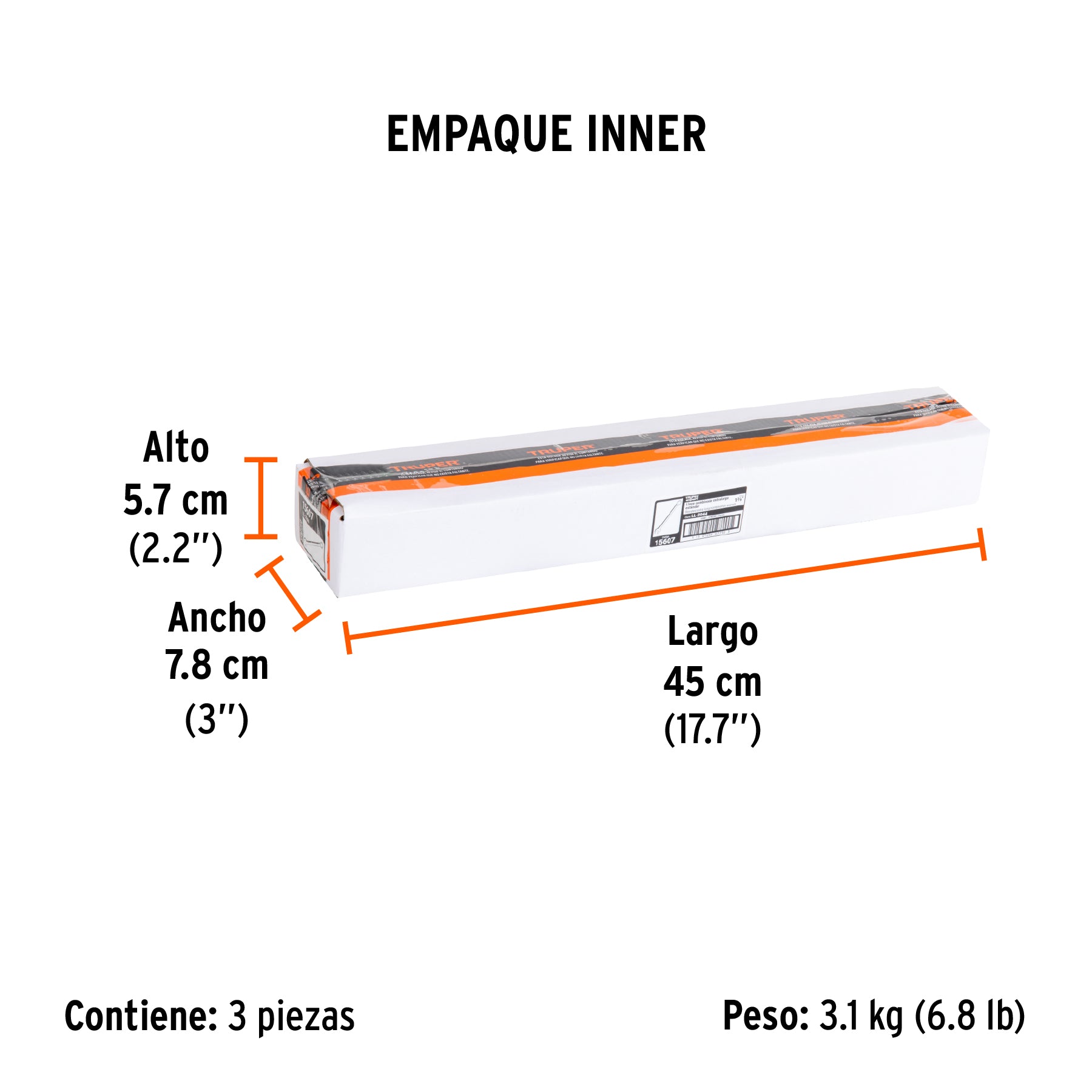 Llave combinada, extralarga, 1-3/8" x 468 mm