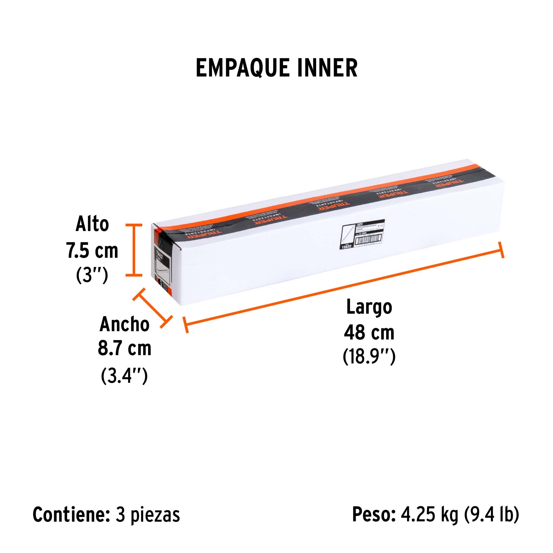 Llave combinada, extralarga, 1-11/16" x 548 mm