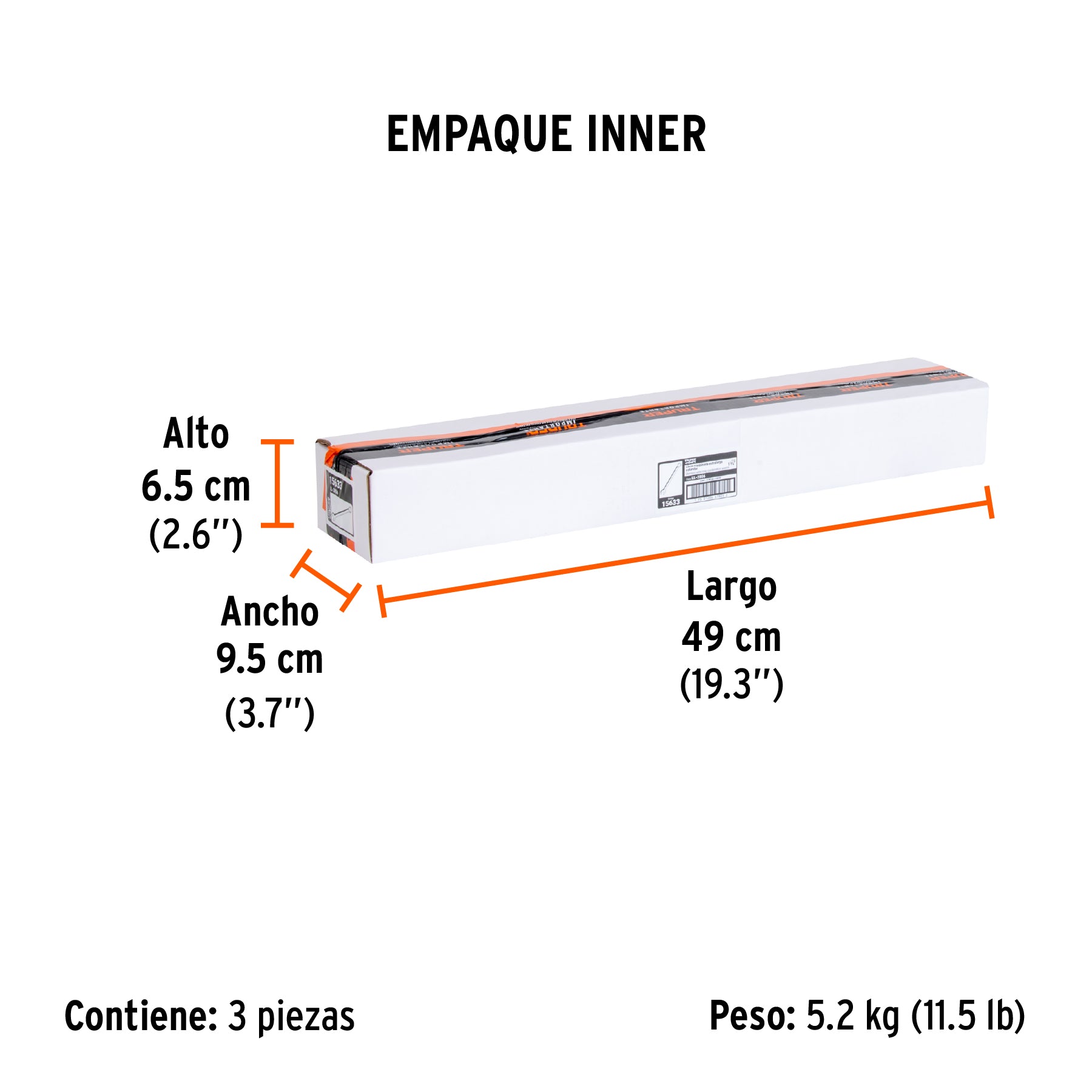Llave combinada, extralarga, 1-3/4" x 610 mm