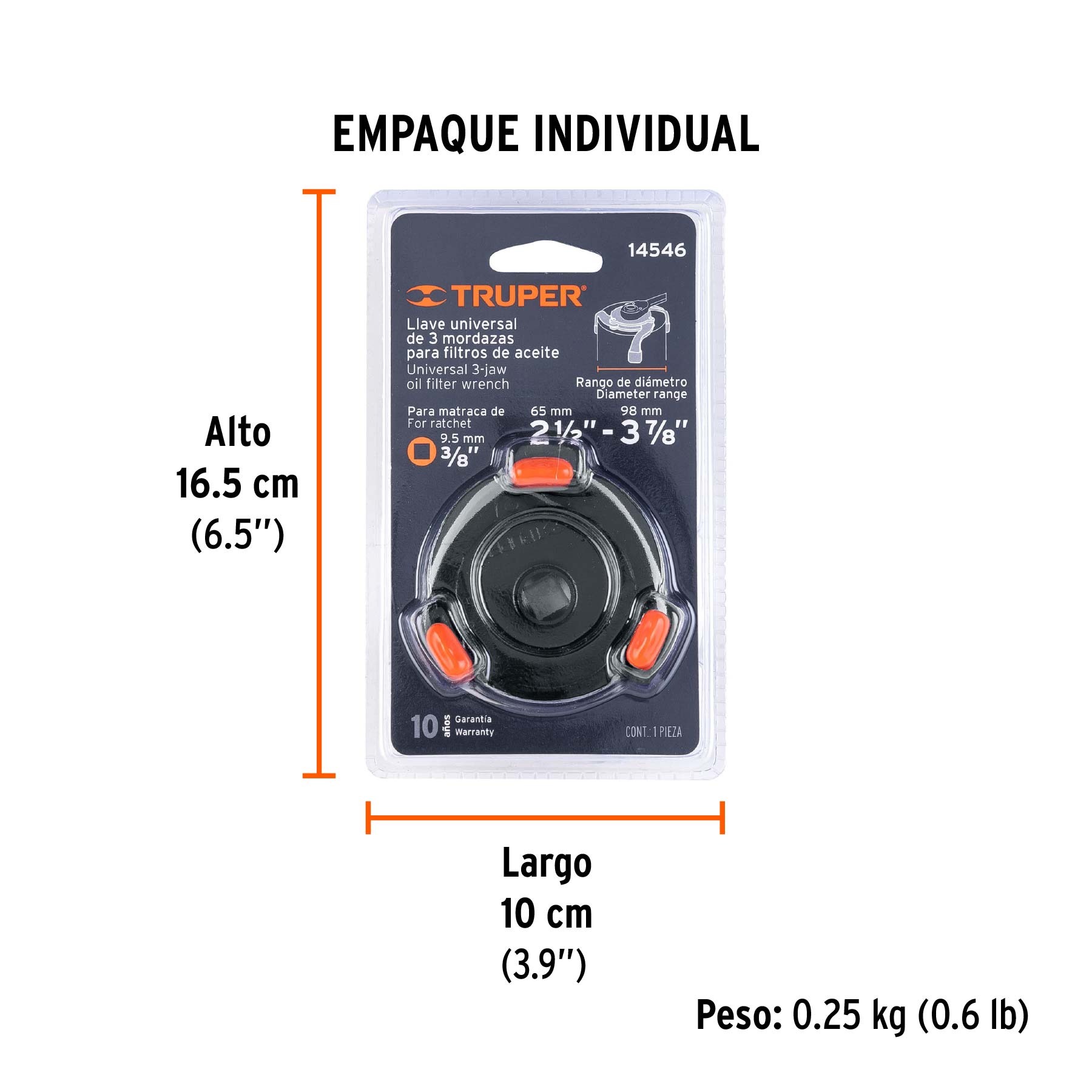 Llave de filtro universal