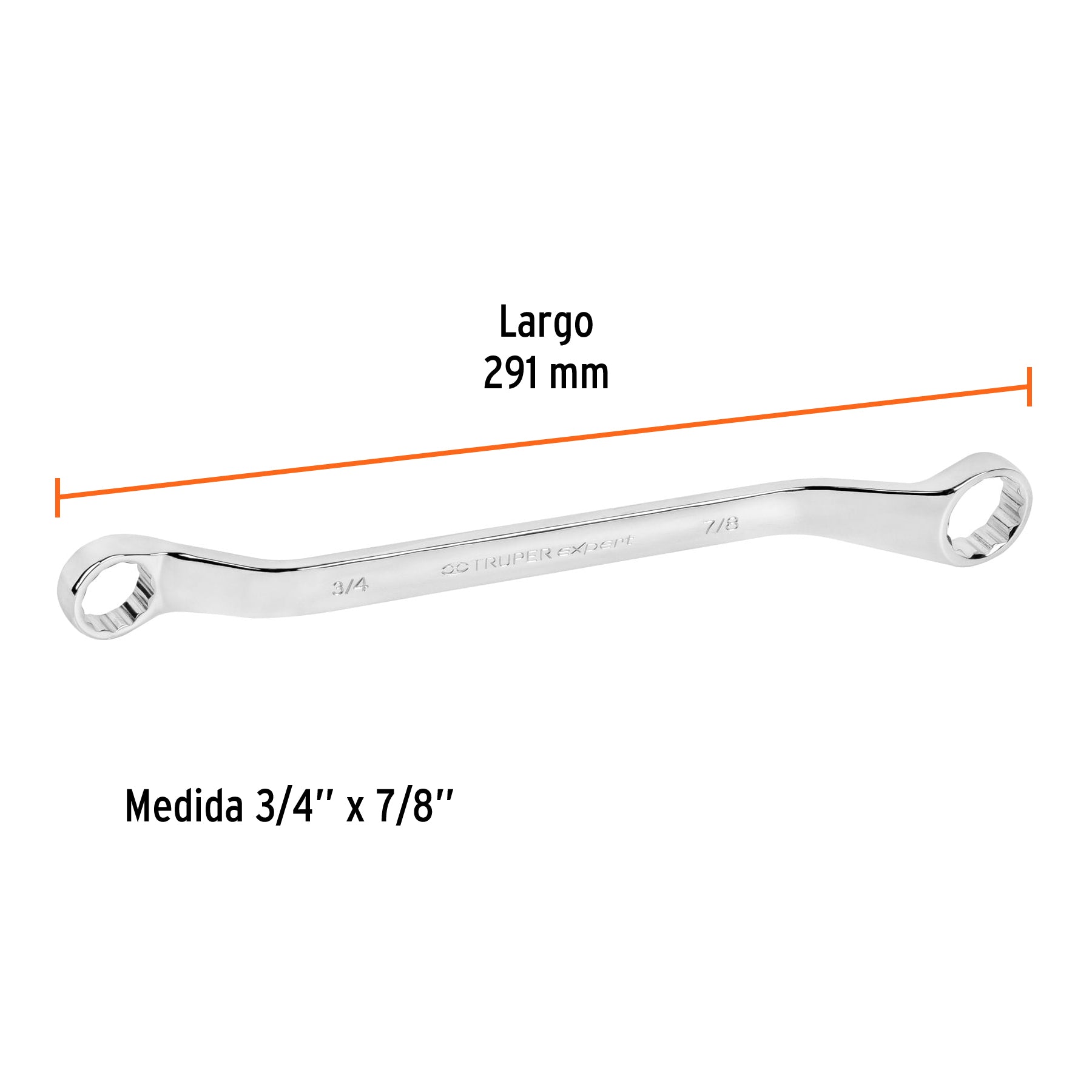 Llave de estrías, 3/4 x 7/8" x 291mm