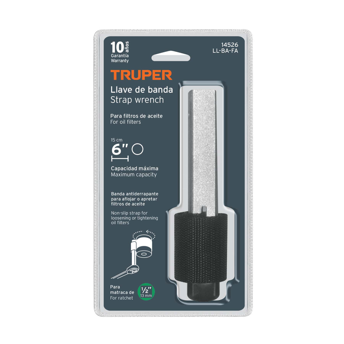 Llave de banda nailon, 150 mm