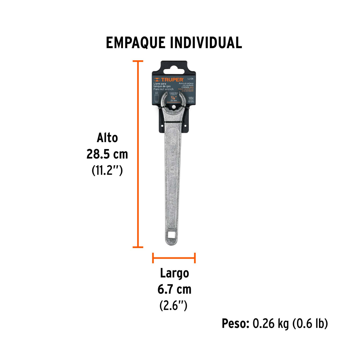 Llave para tanque de gas