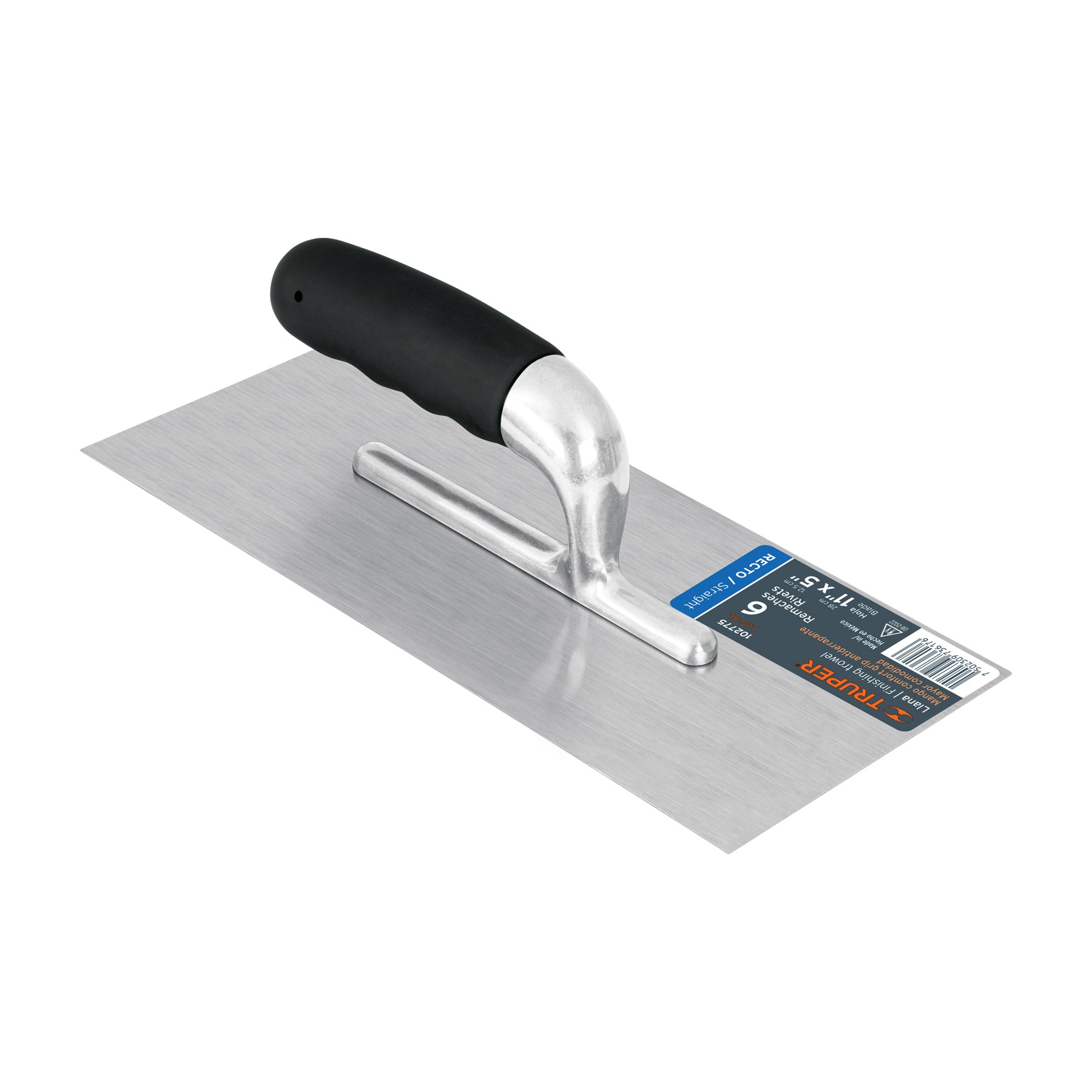 Llana canto recto 11', 6 remaches, mango comfort grip