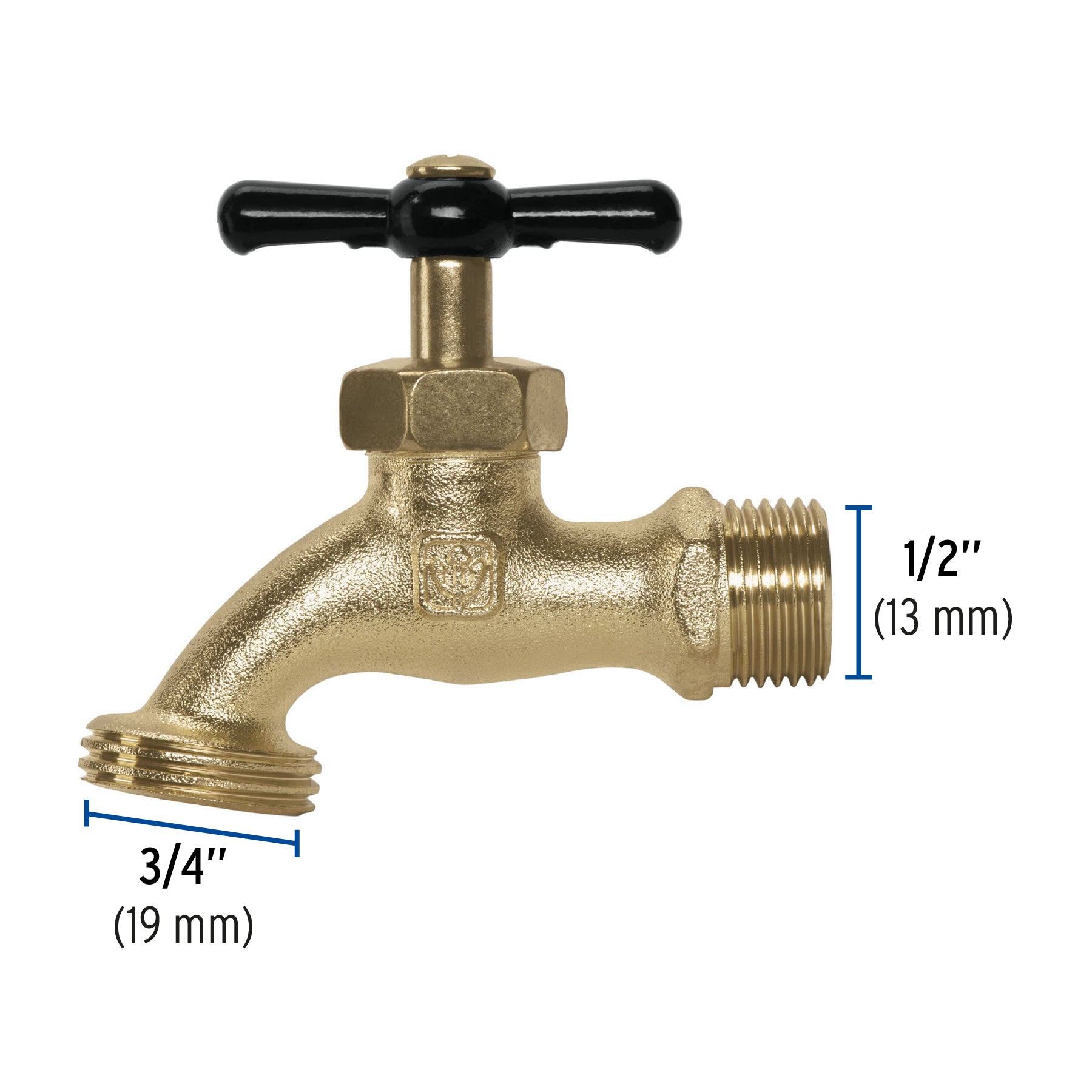 Llave de zamac para manguera 100 gr, 1/2" Foset Basic