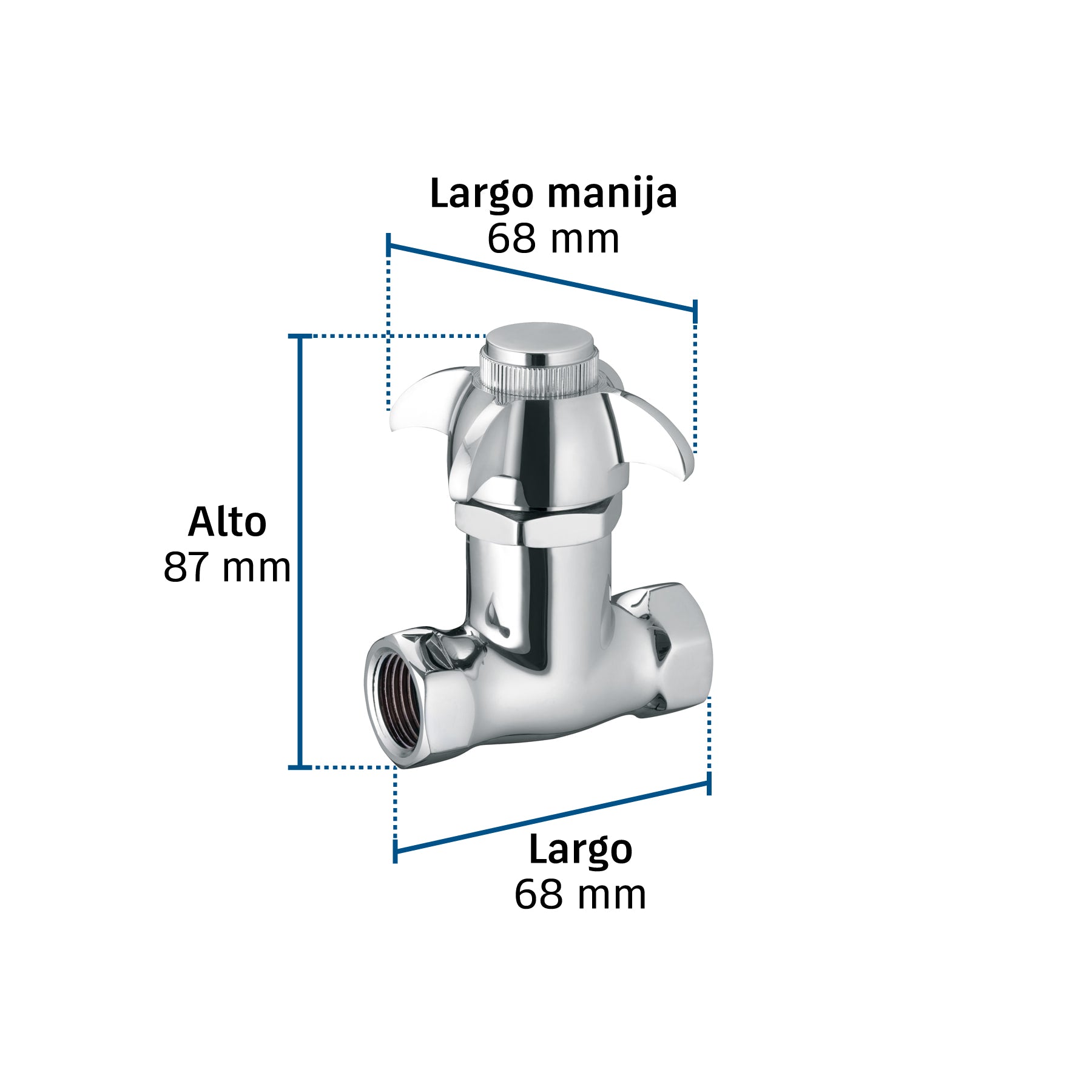 Llave con resorte para mingitorio, FOSET