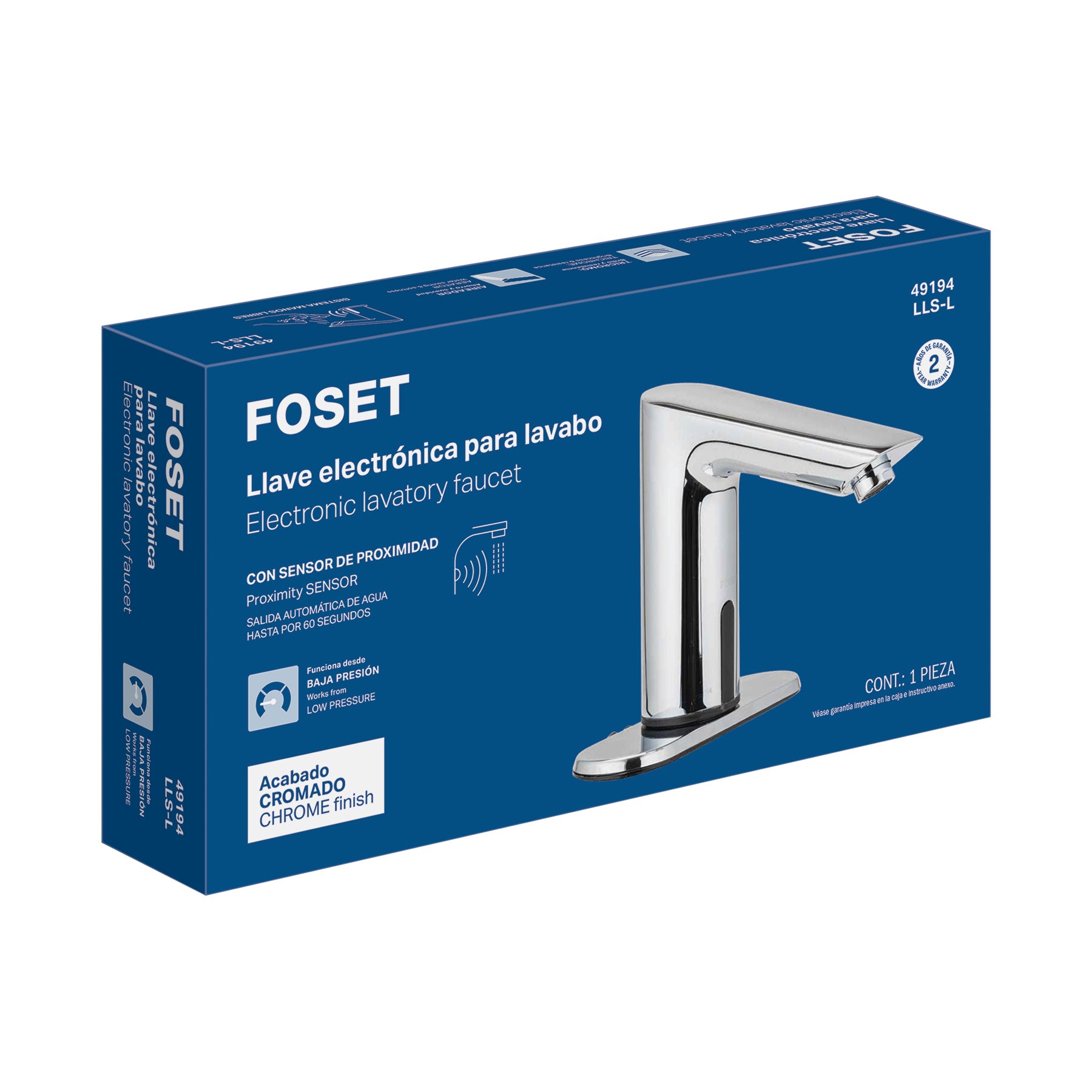 Llave con sensor para lavabo