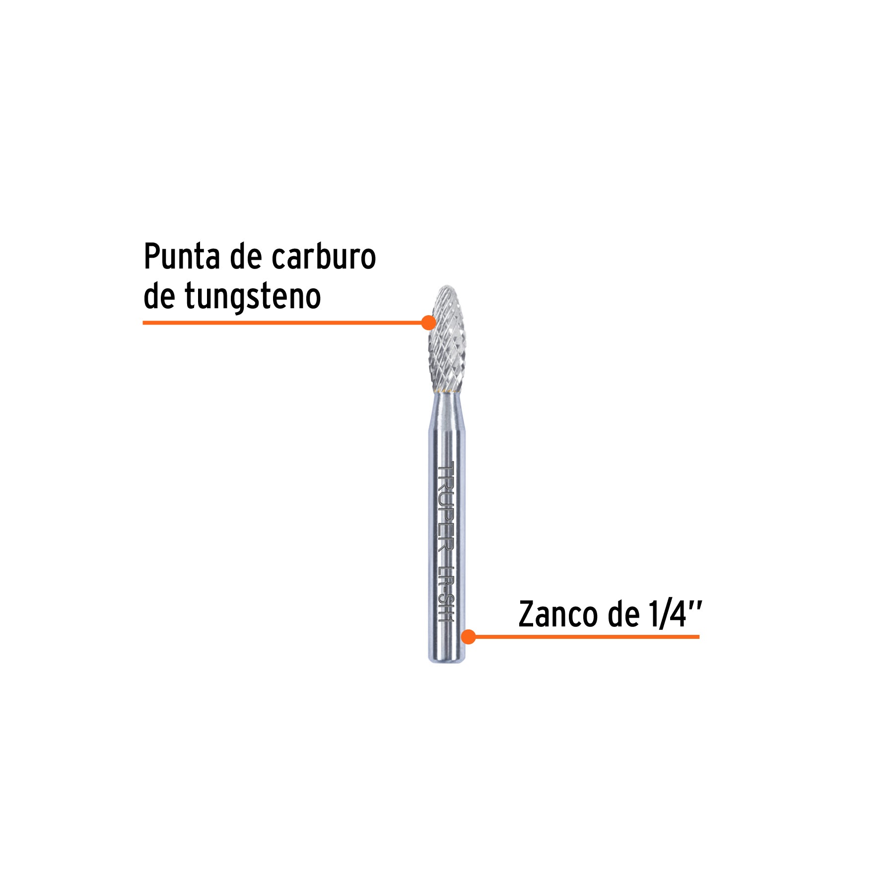 Lima rotativa flama 1/4, SH-1, TRUPER