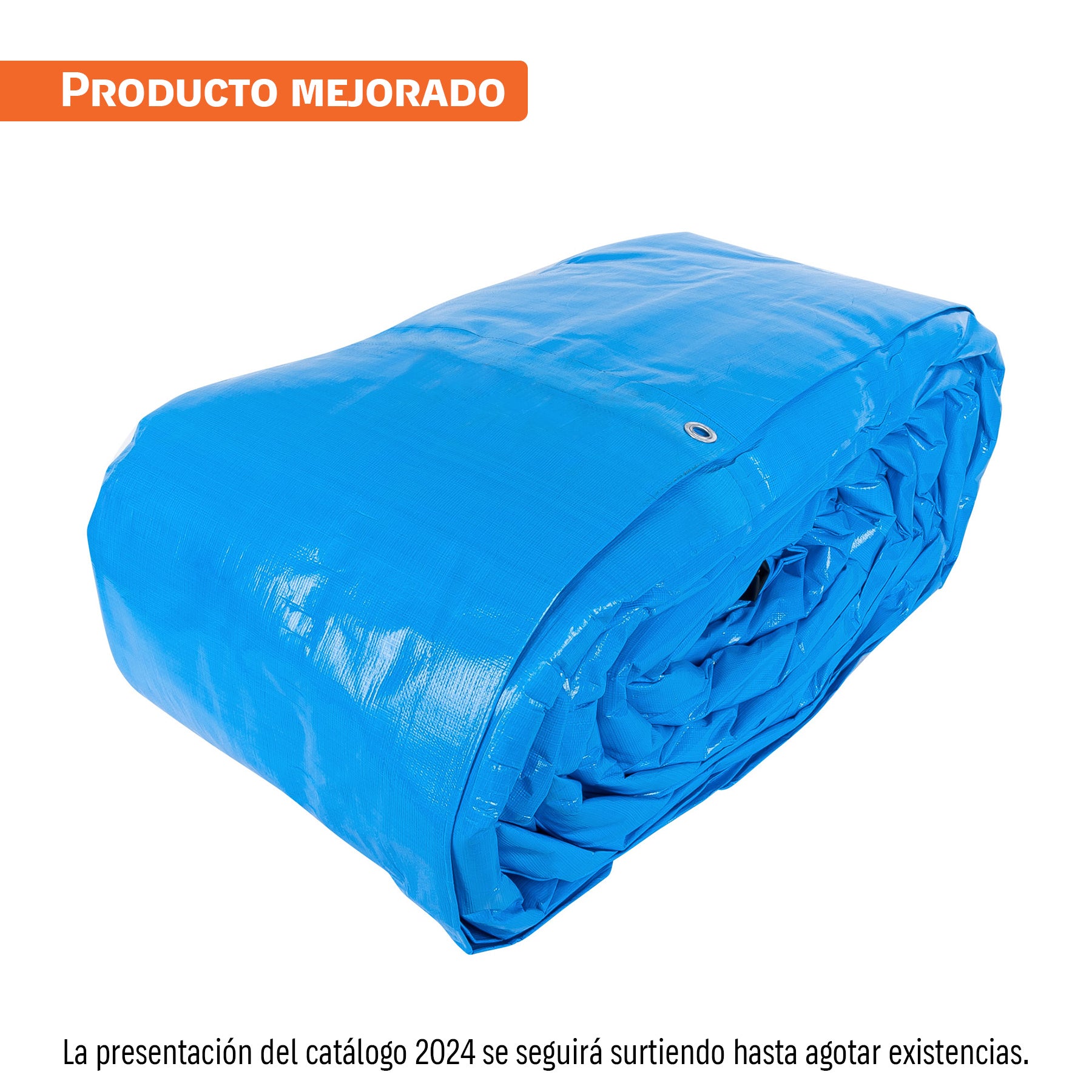 Lona reforzada, 9 x 14 m, azul