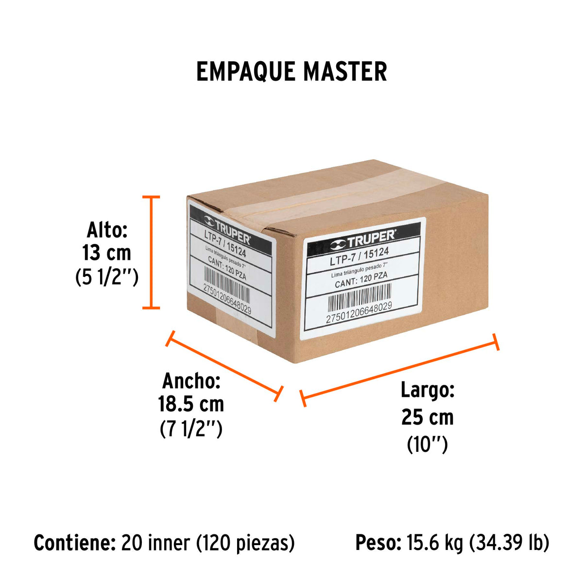Lima triángulo pesado,7"