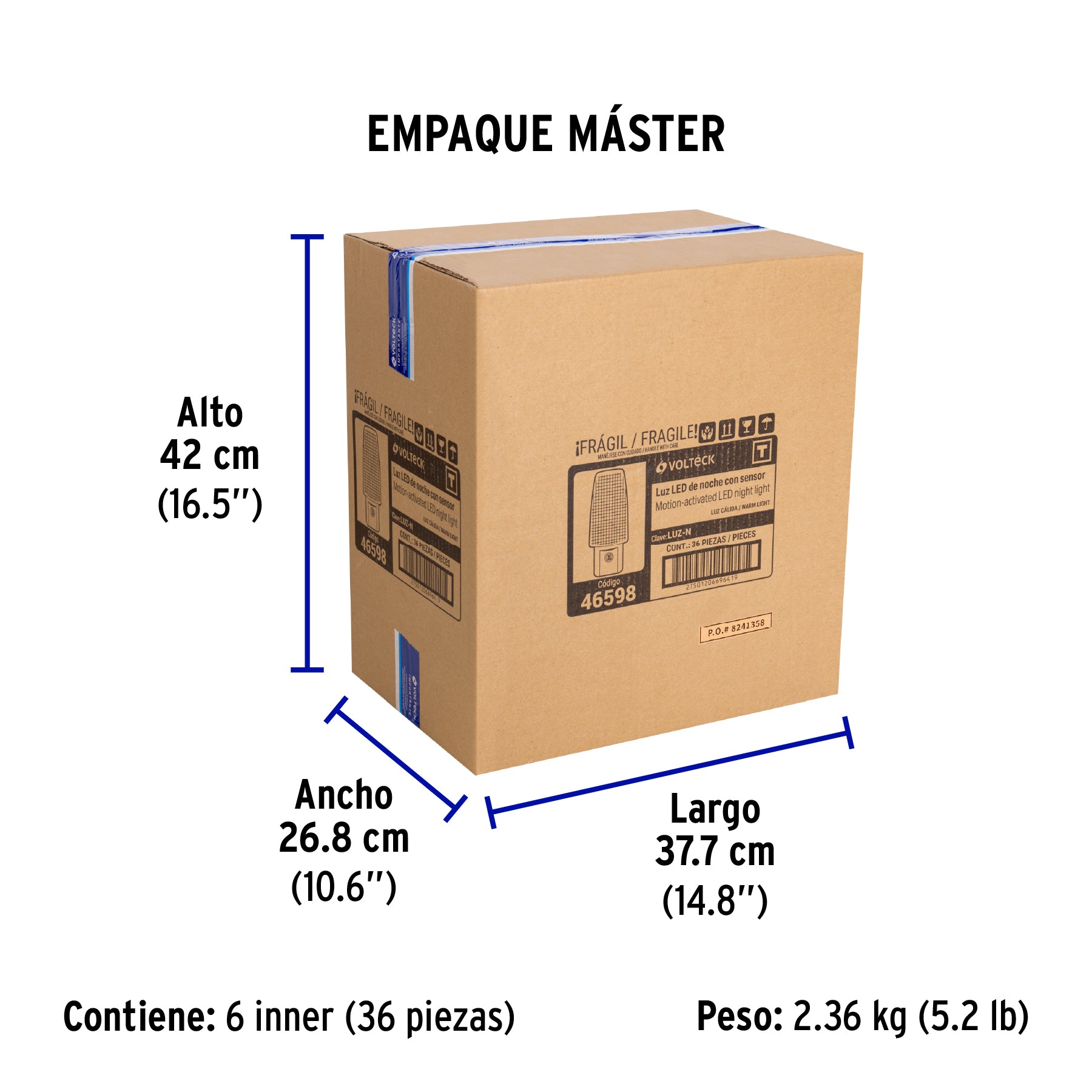 Lámpara de luz de noche con sensor