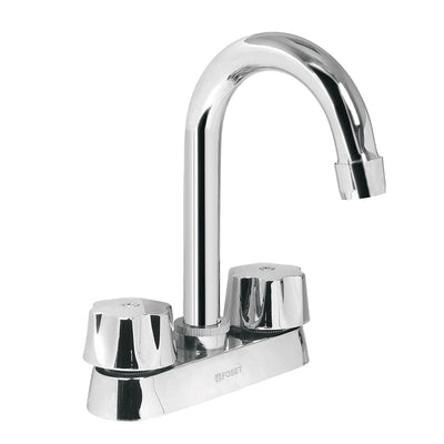 Mezcladora para lavabo, manerales hexagonal,cuello bar,Basic