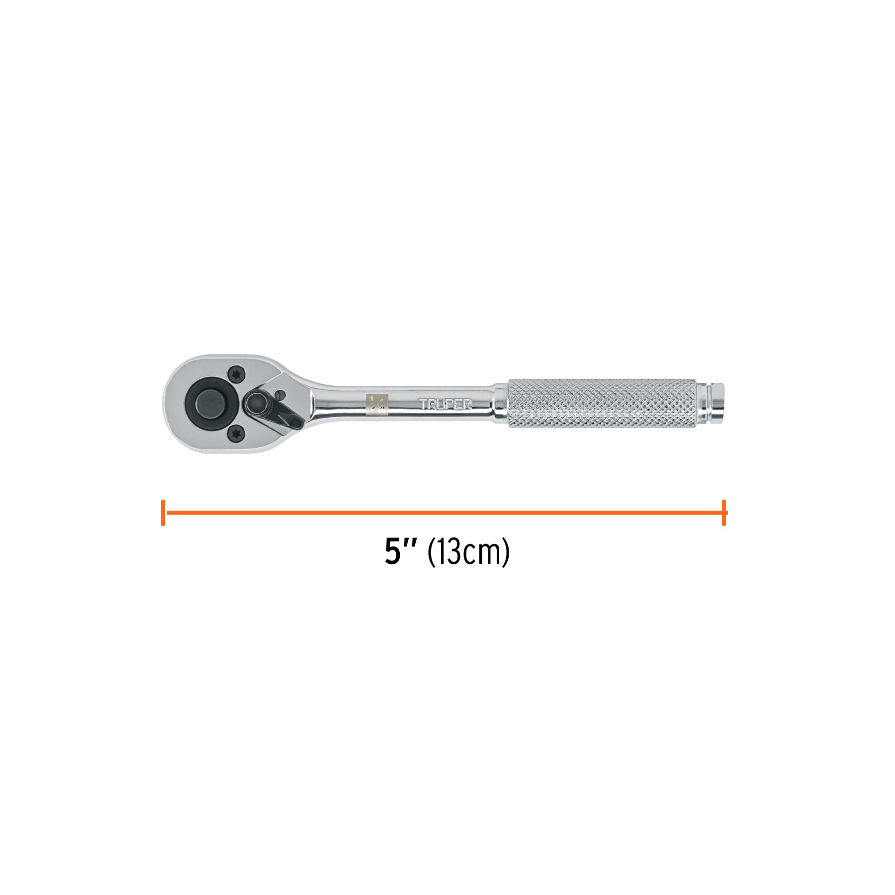 Matraca liberación rápida, cabeza de pera, cuadro 1/4"