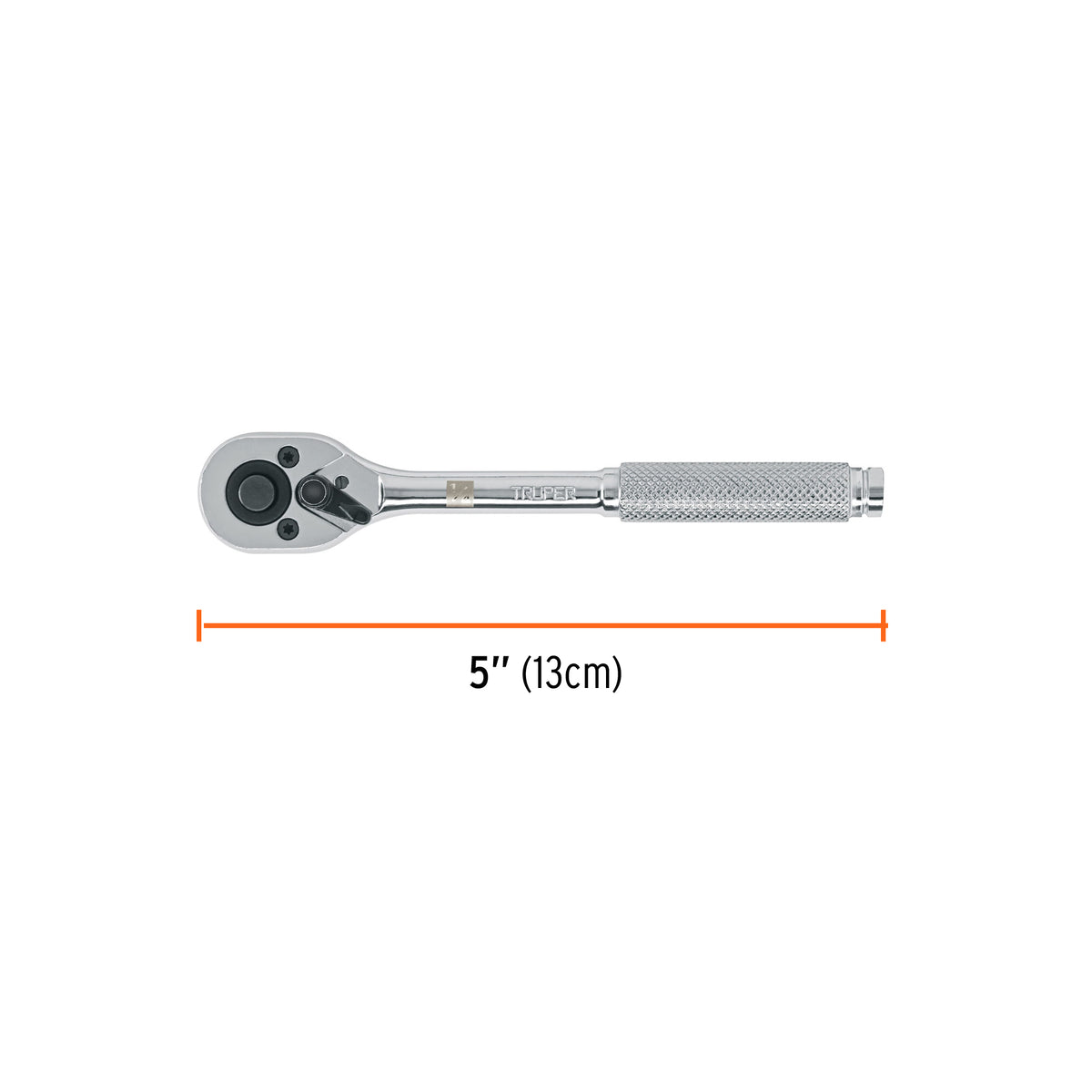 Matraca liberación rápida, cabeza de pera, cuadro 1/4"