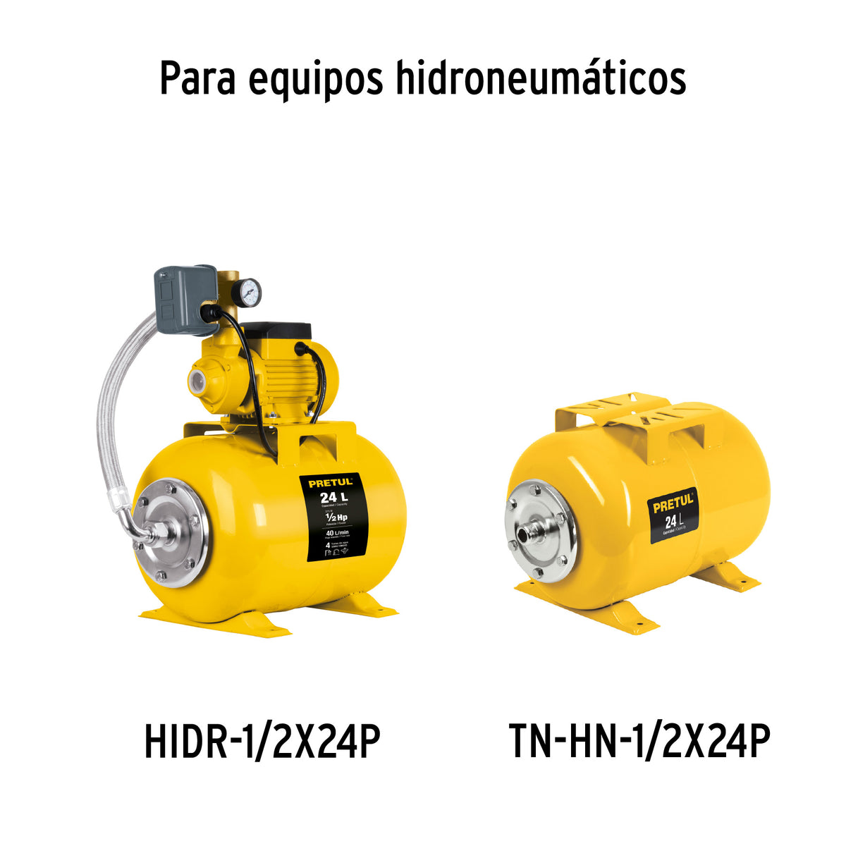 Membrana de repuesto para hidroneumático HIDR-1/2X24P, Pretu