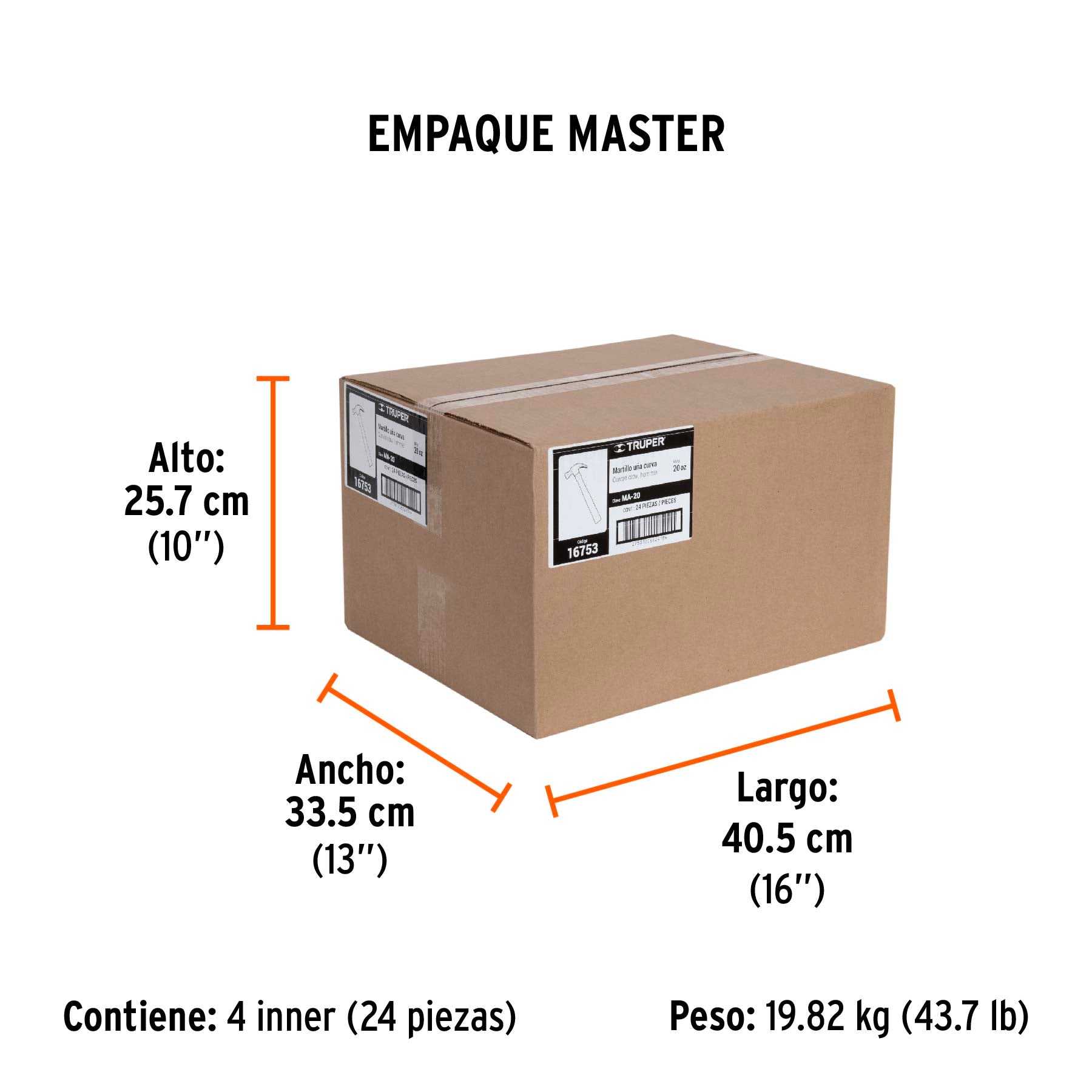 Martillo uña curva 20 oz