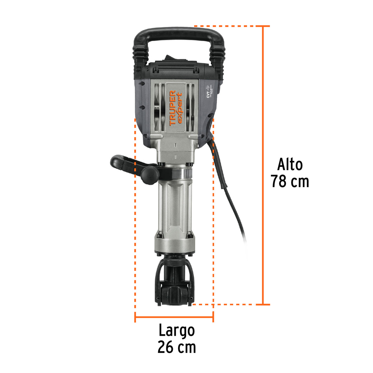 Martillo demoledor HEX 20 kg, 55 J, 1600 W Truper Expert