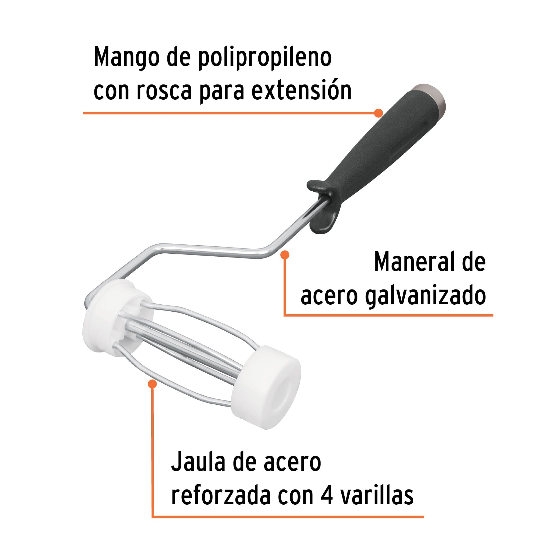 Mini-maneral con jaula, 4" x 38 mm