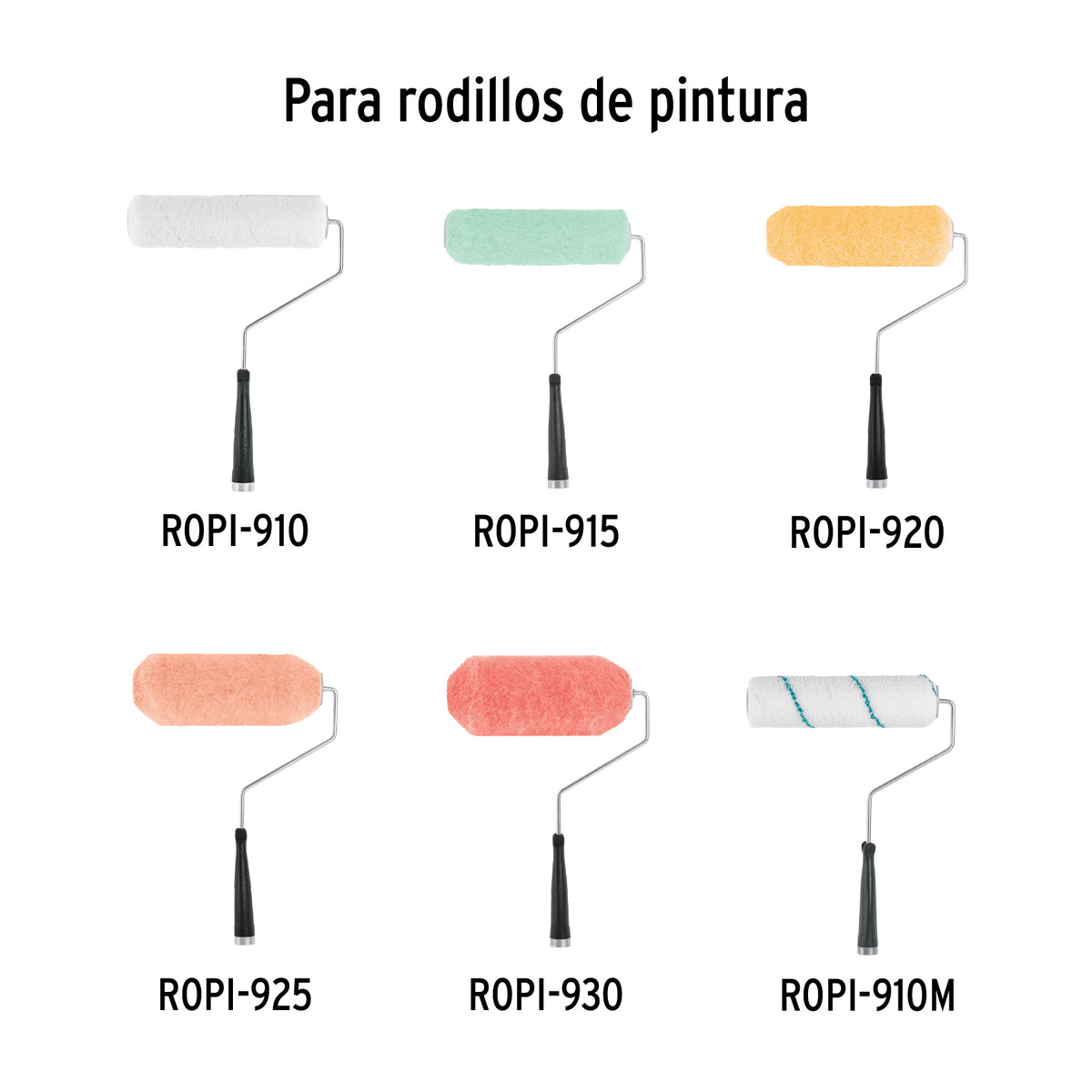 Maneral profesional para rodillo con jaula, 9" x 37 mm