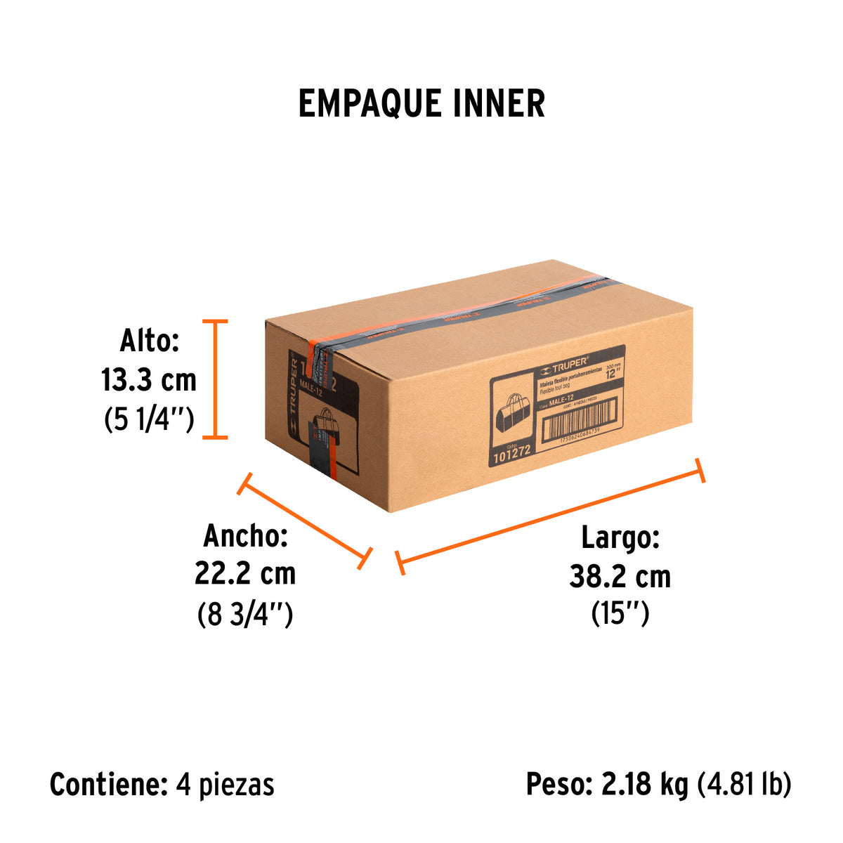 MALETA PORTAHERRAMIENTA DE 12"