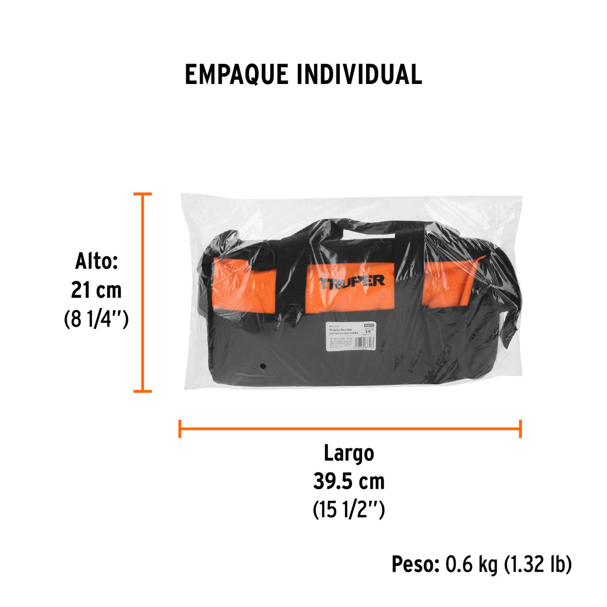 Maleta flexible portaherramienta de 14"
