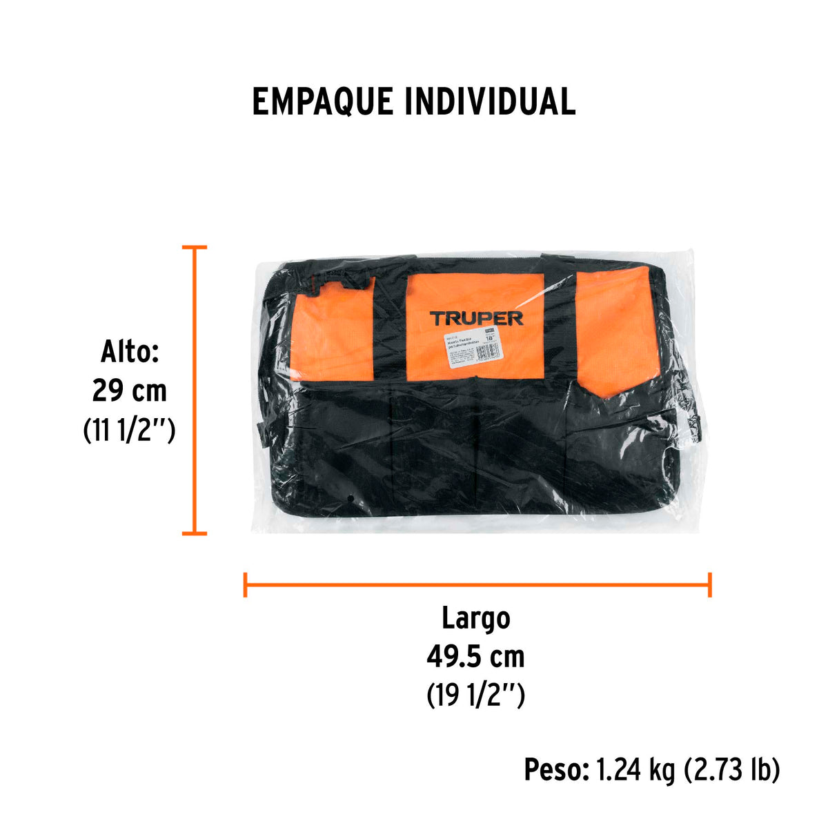 Maleta flexible portaherramienta de 18"