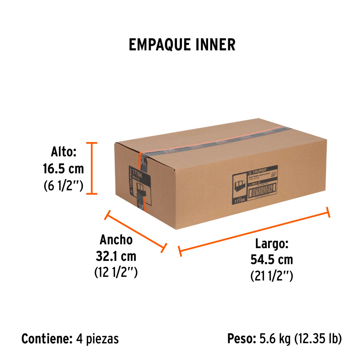 Maleta flexible portaherramienta de 20"
