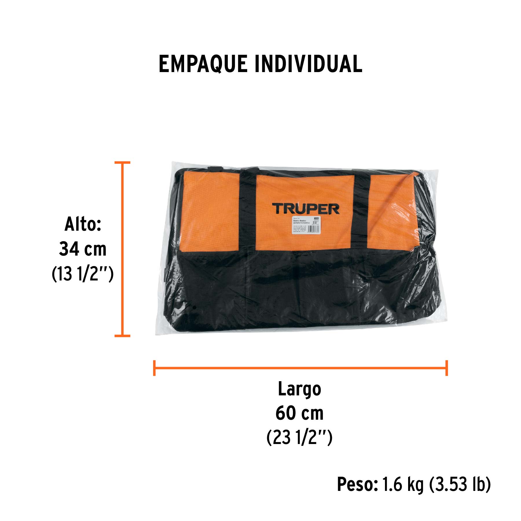 Maleta flexible portaherramienta 22"