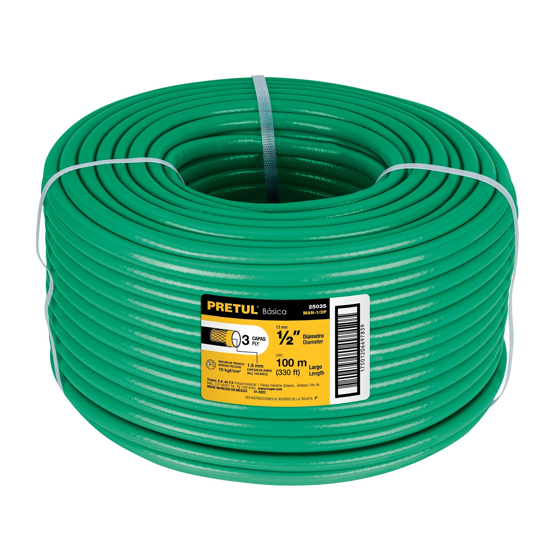 Manguera 1/2", 100 m, Pretul